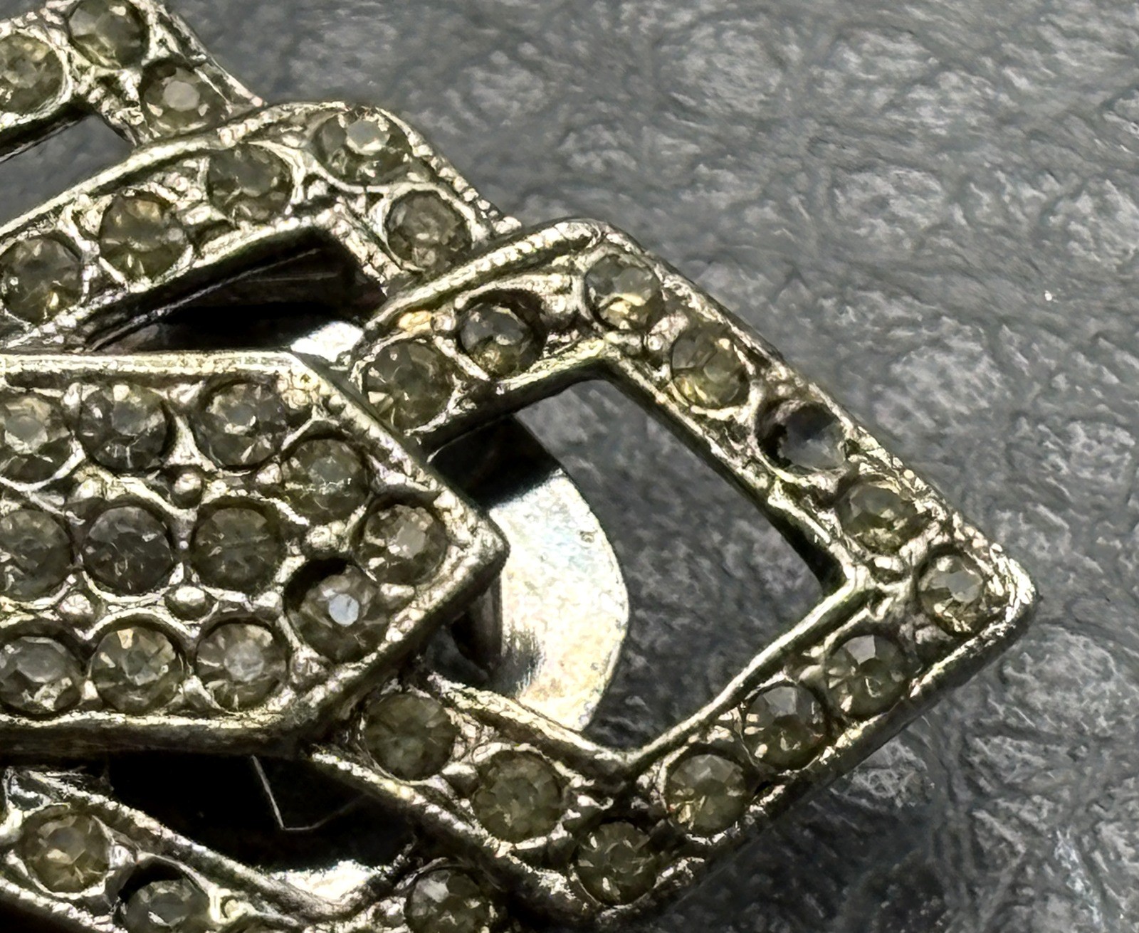 Vintage Art Deco Bow Rhinestone Duette Brooch Pin Convertible Dress Clips READ