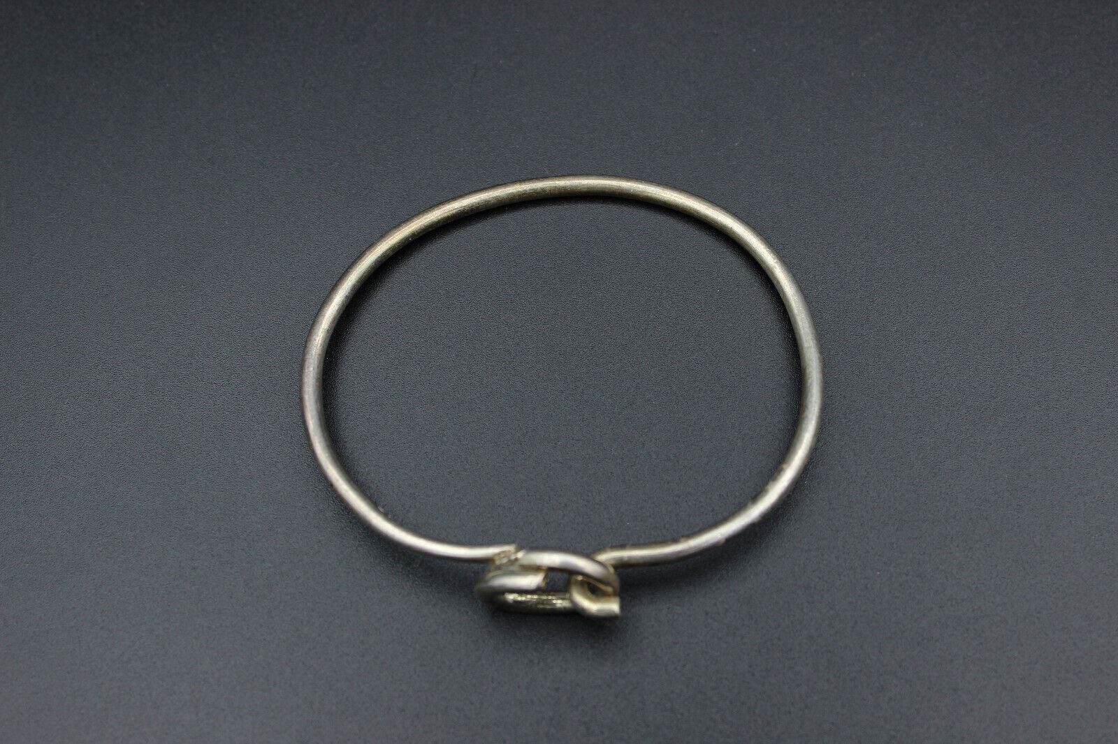 Solid Plain Bold Round Mexio Vintage 925 Sterling Silver Women’s Bangle Bracelet