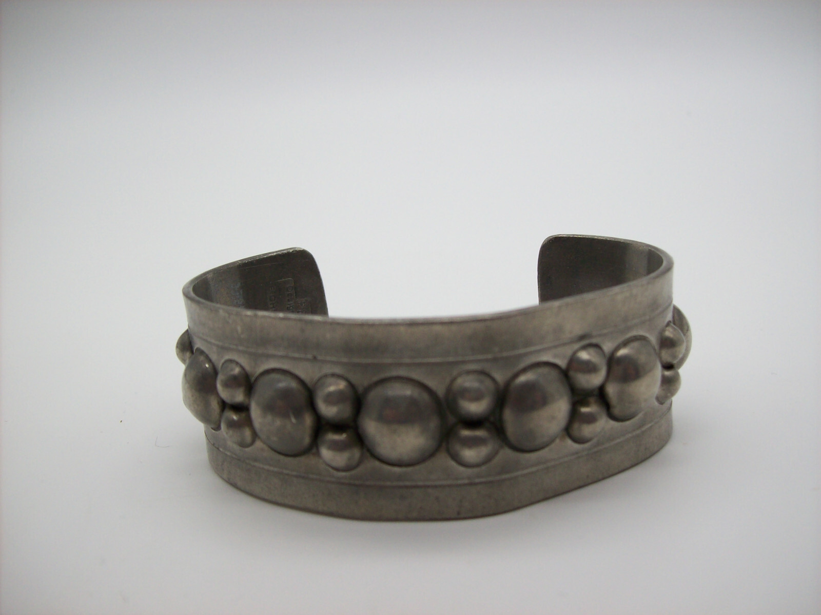Vintage E Christophersen Brutalist Bracelet, Norway, Signed