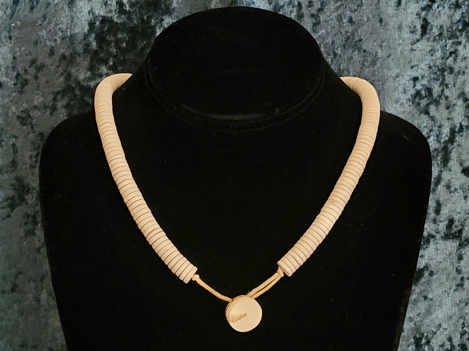 Interesting Hand Crafted Vintage Wood Necklace ~ Different Shapes & Textures