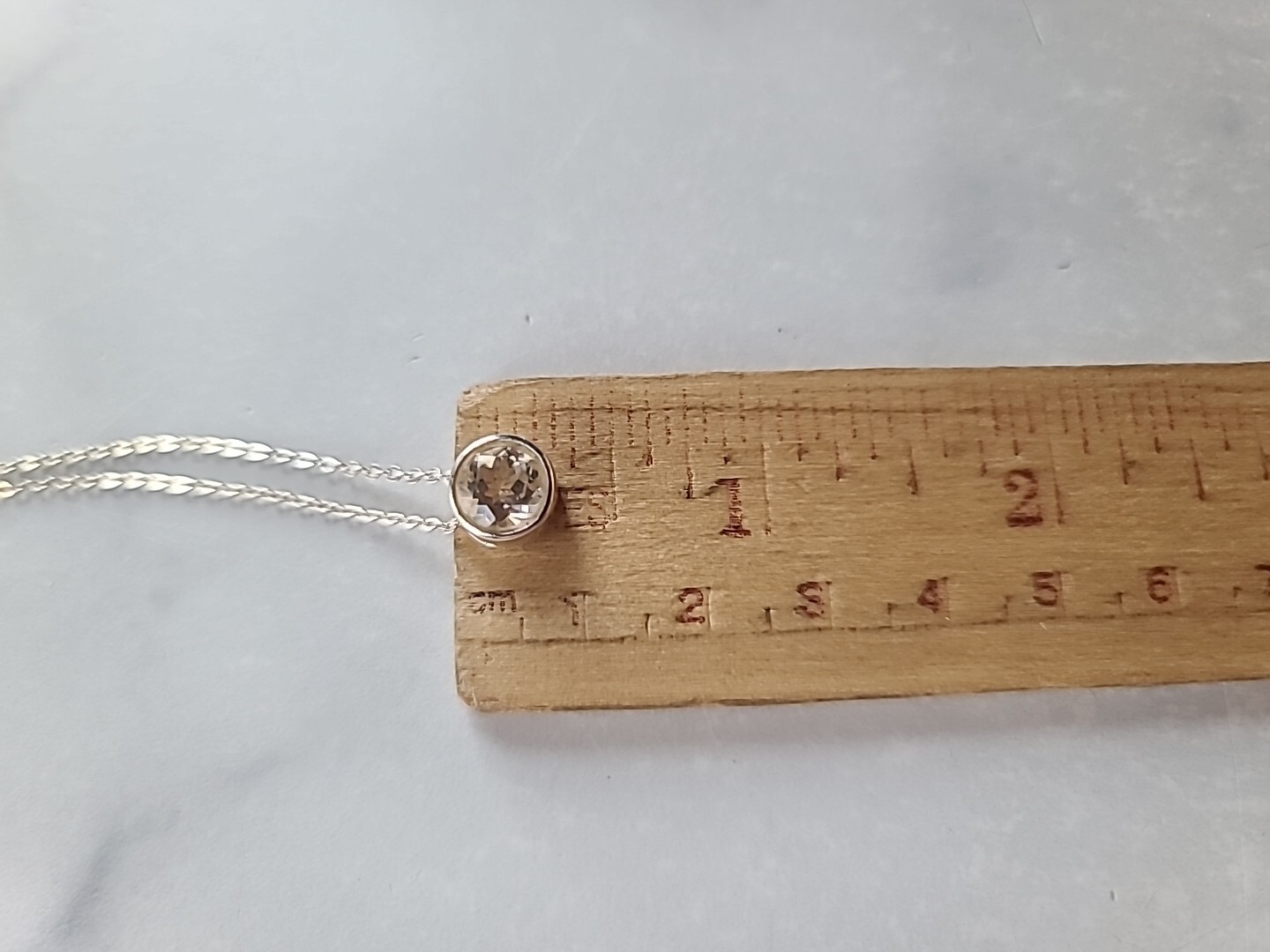 925 CZ Pendant Necklace Vintage