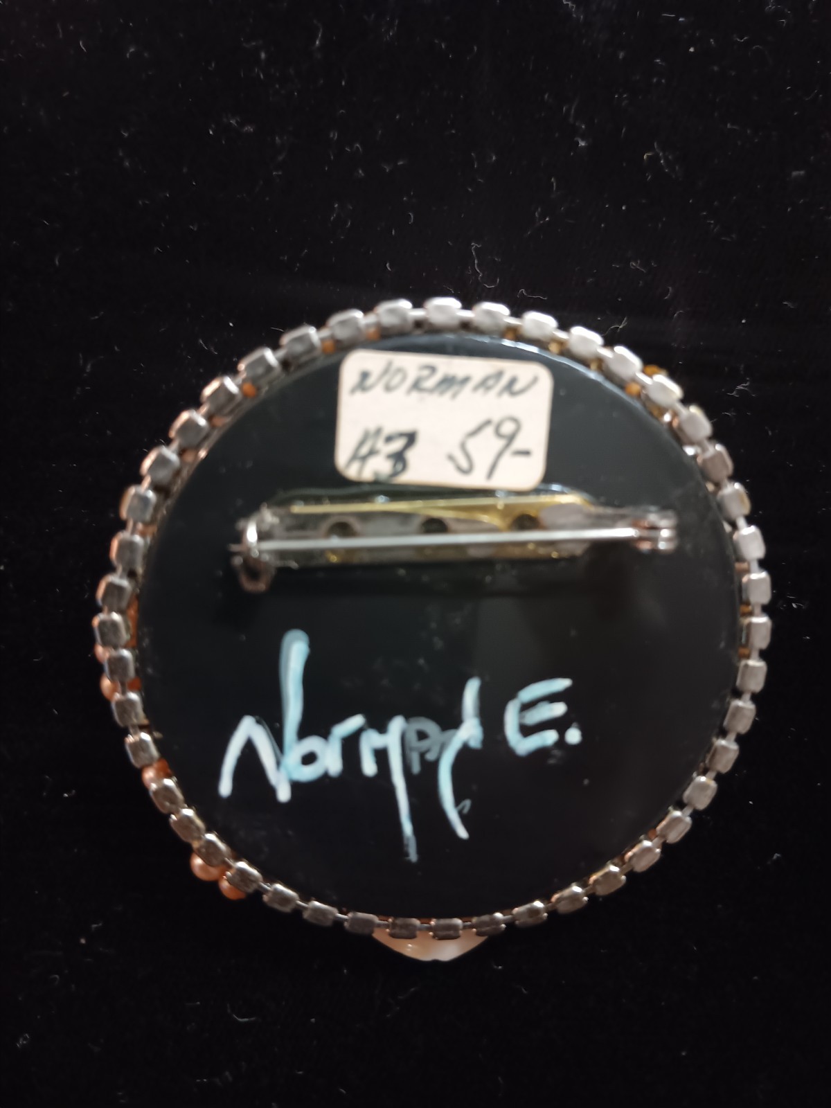vintage jewelry, broach , Norman E