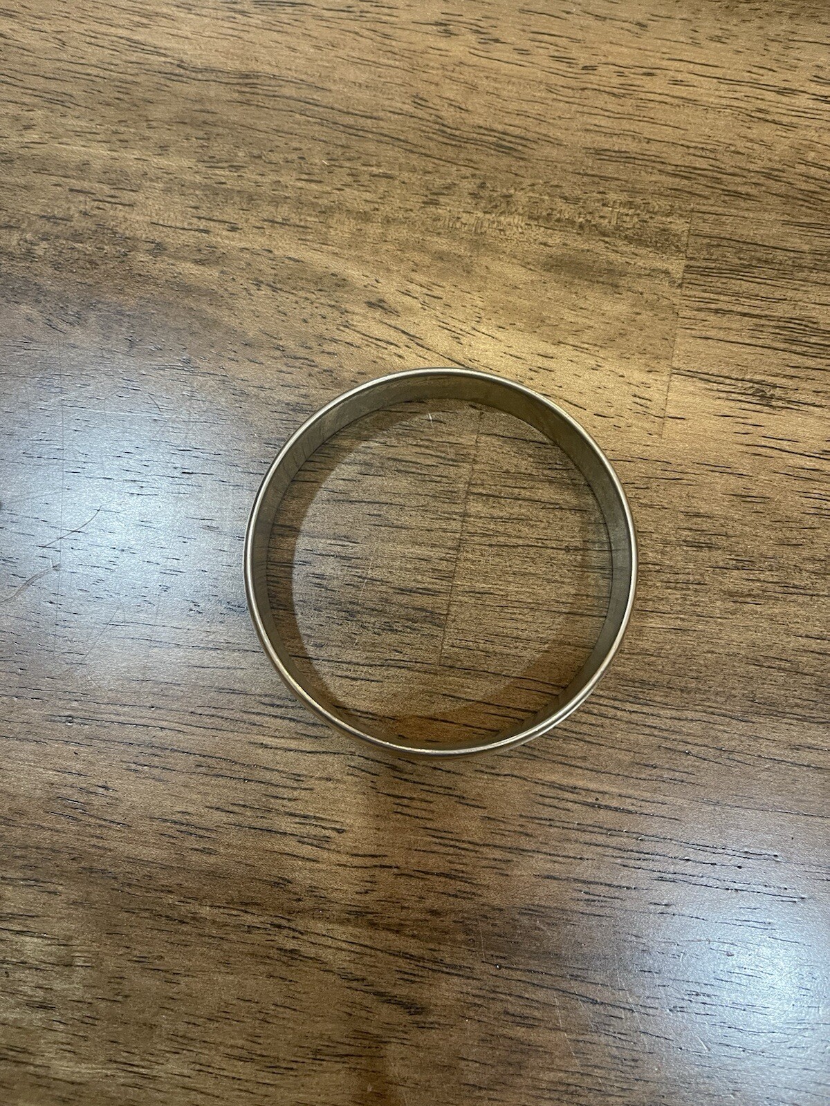 Vintage Monet Gold Tone 1/2 Inch Wide Bangle Bracelet Signed Retro