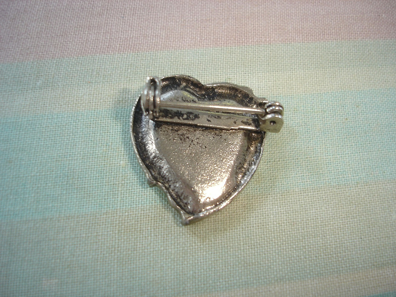 Vintage LOT of 6 HEART & ANGEL Pin Brooches-4 Heart, 2 Angels-Pearls Rhinestones