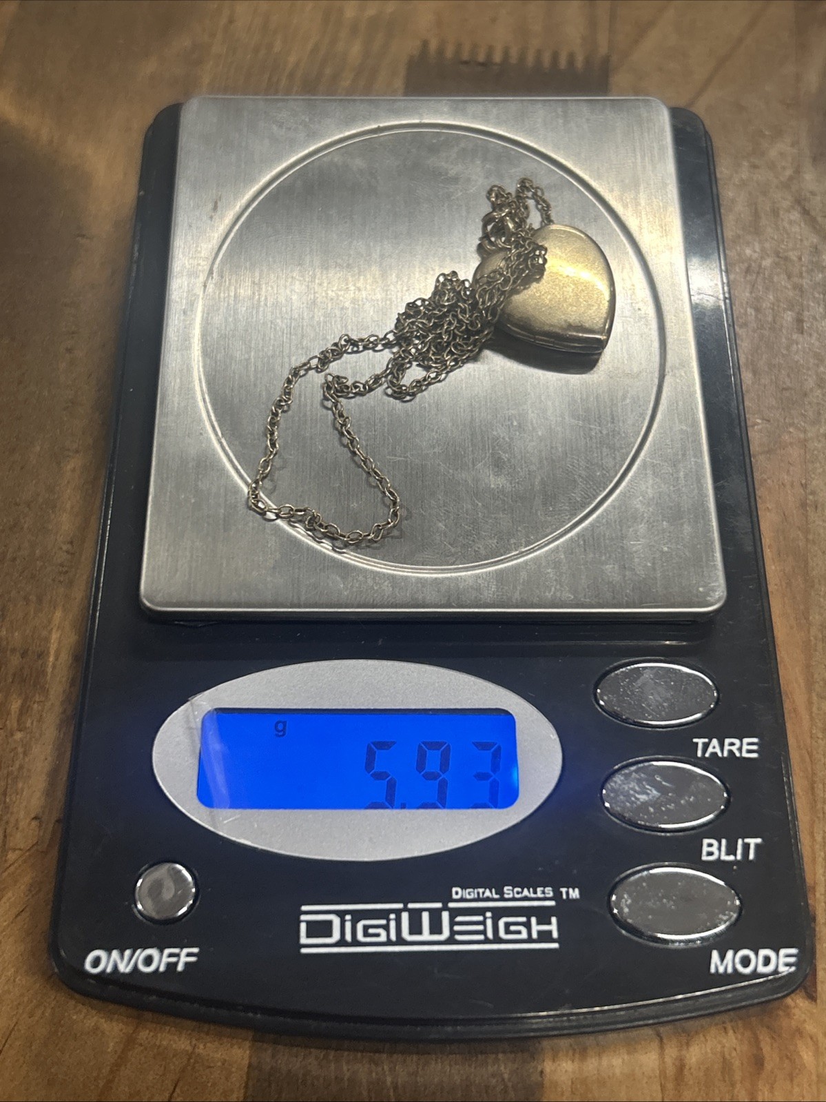 Unmarked Gold Filled 20” Cable Chain Floral Heart Locket 5.93 Grams