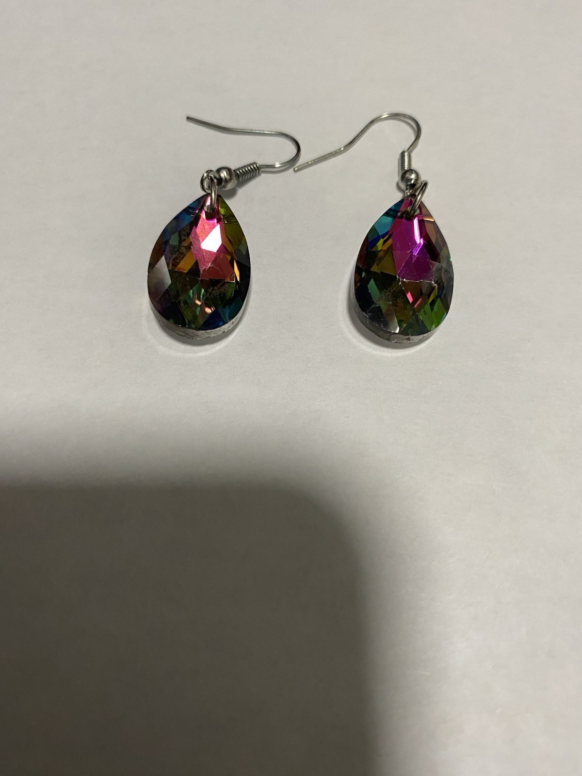 Vintage Dangle Colorful Pierced Earrings