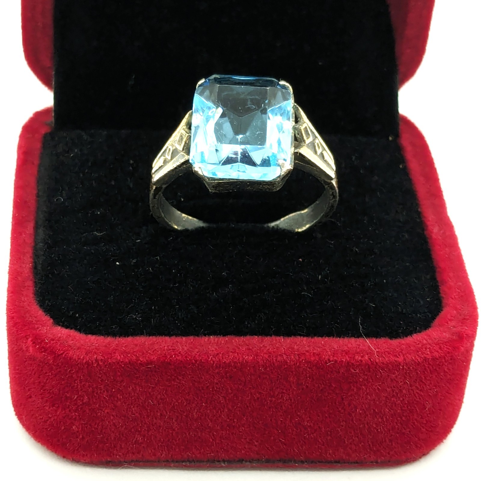 Vintage Luxury Soviet RING Silver⭐875 stamp Star USSR-size: 8US (18.5mm) UA #100