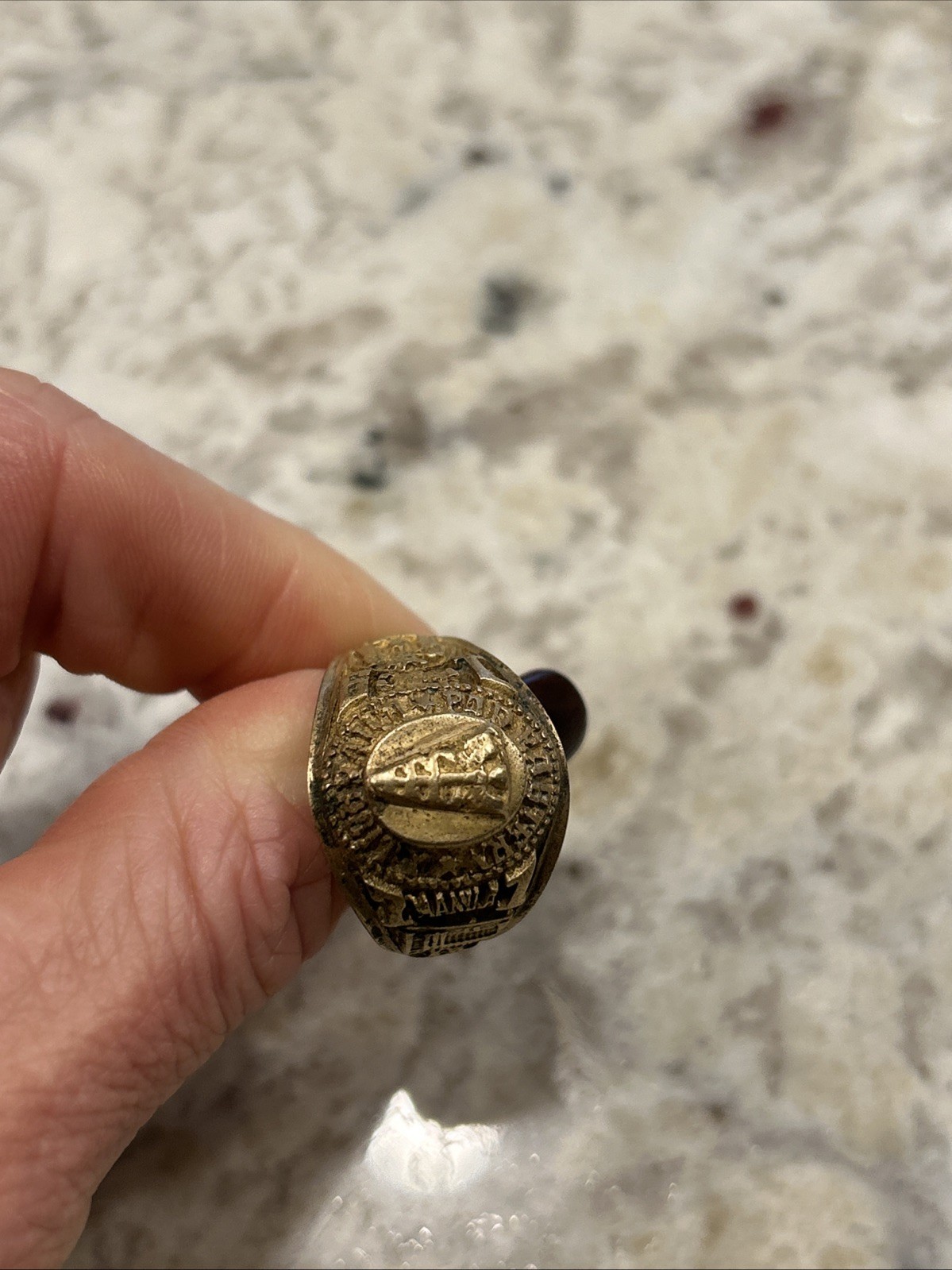 Vintage Class Ring Far Eastern University 1971 Medical School Size 9.5, 12 Grams