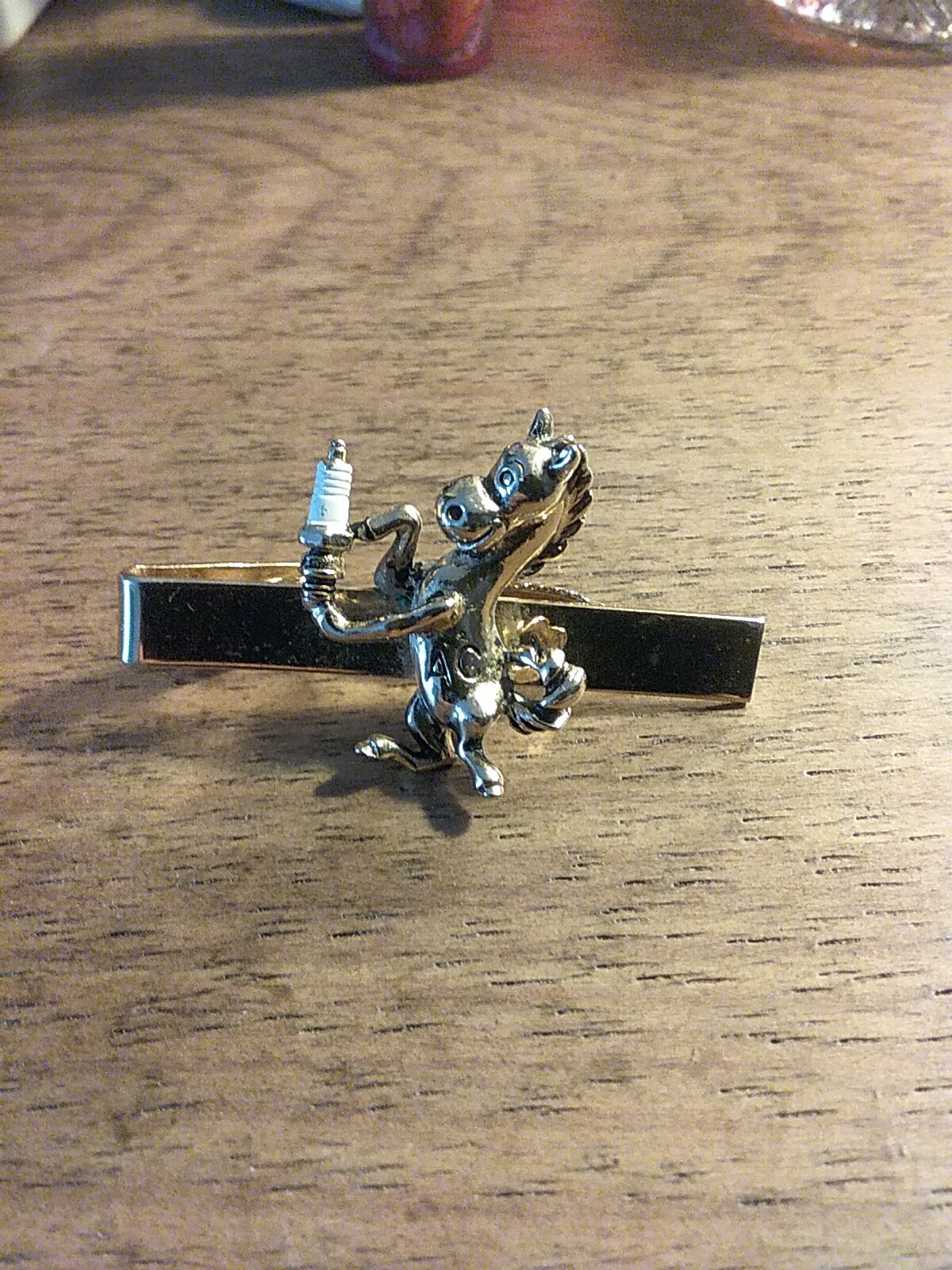 AC Spark Plug Donkey Men’s Tie Clip Vintage