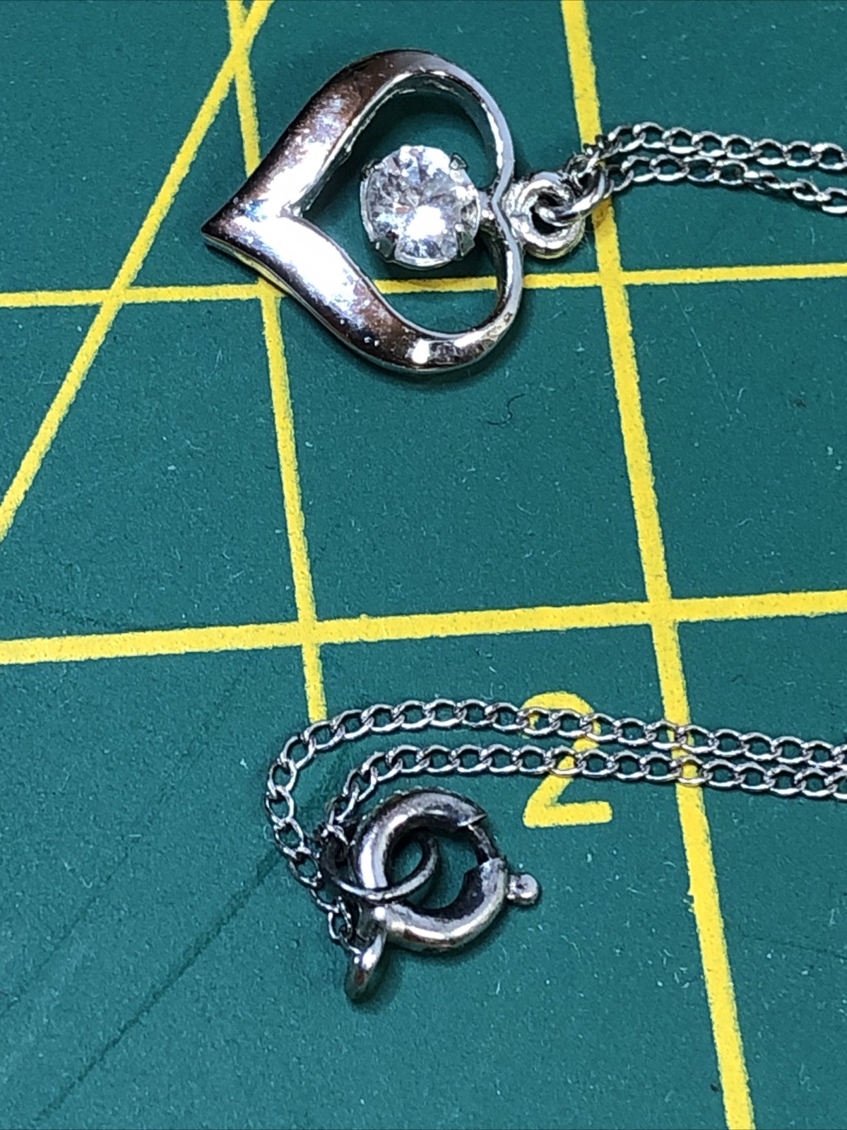 b56. 925 Sterling, GF, Mix material, Enamel, Glass, Stone 9 chain Necklaces 21g
