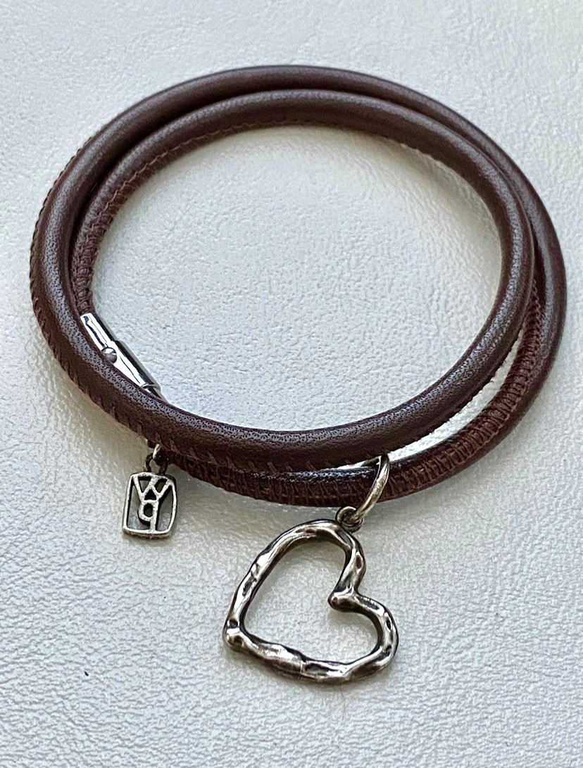 Vintage Waxing Poetic Sterling Silver/Brass Charms Heart Love