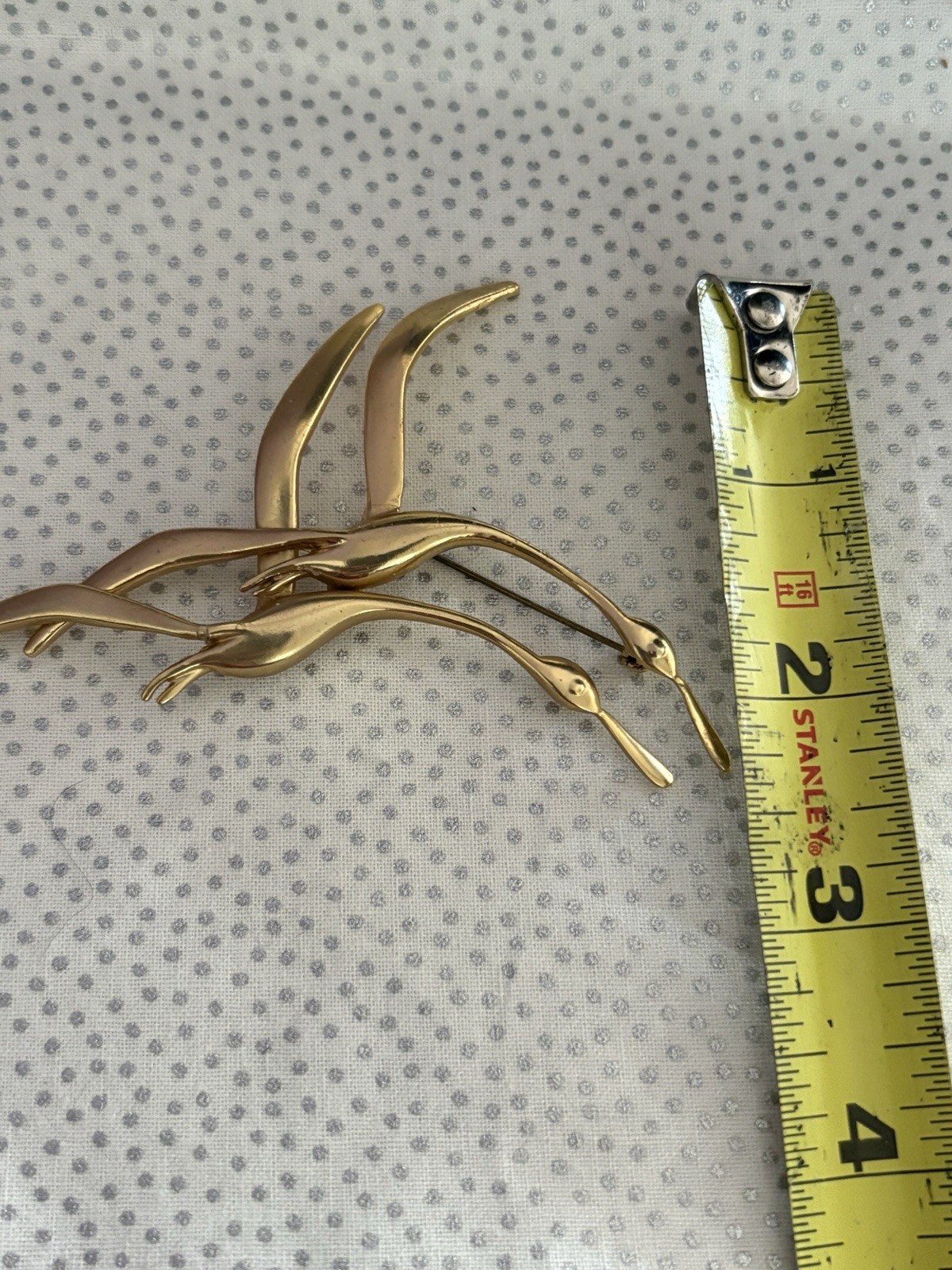 Vintage Brooch Pin Bird Gold Tone Brooch Looks Like Unsigned ORENA PARIS