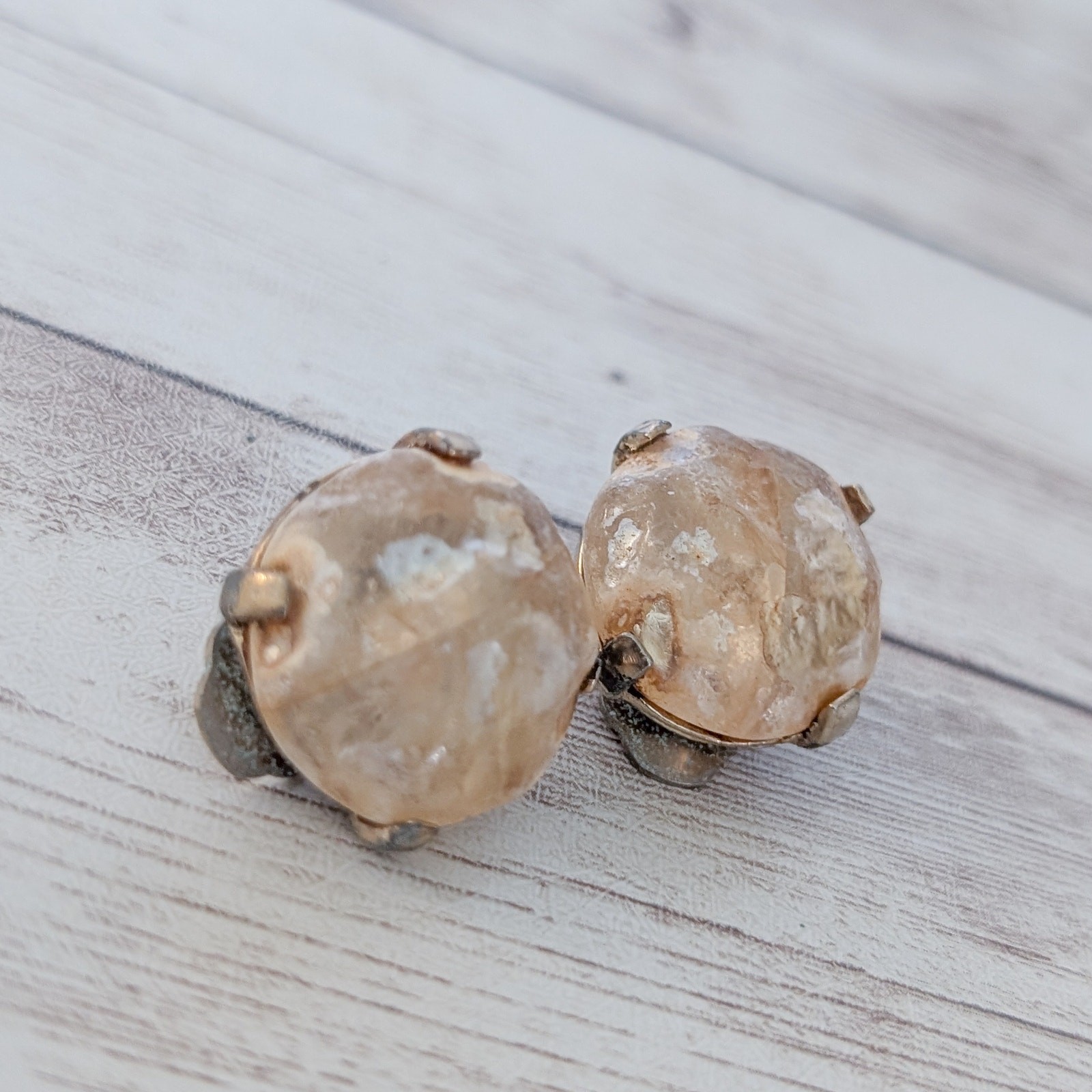 Vintage Zentall Clip On Earrings – Fair Condition