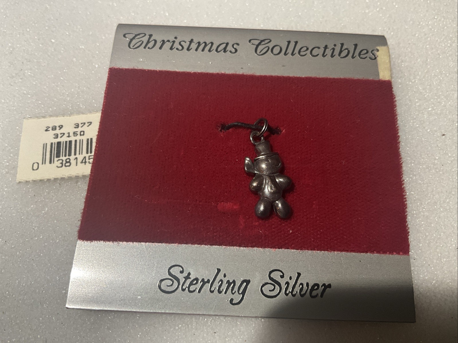NEW Sterling Silver Holidays Charm CHRISTMAS COLLECTIBLES ” SNOWMAN “FREE SH