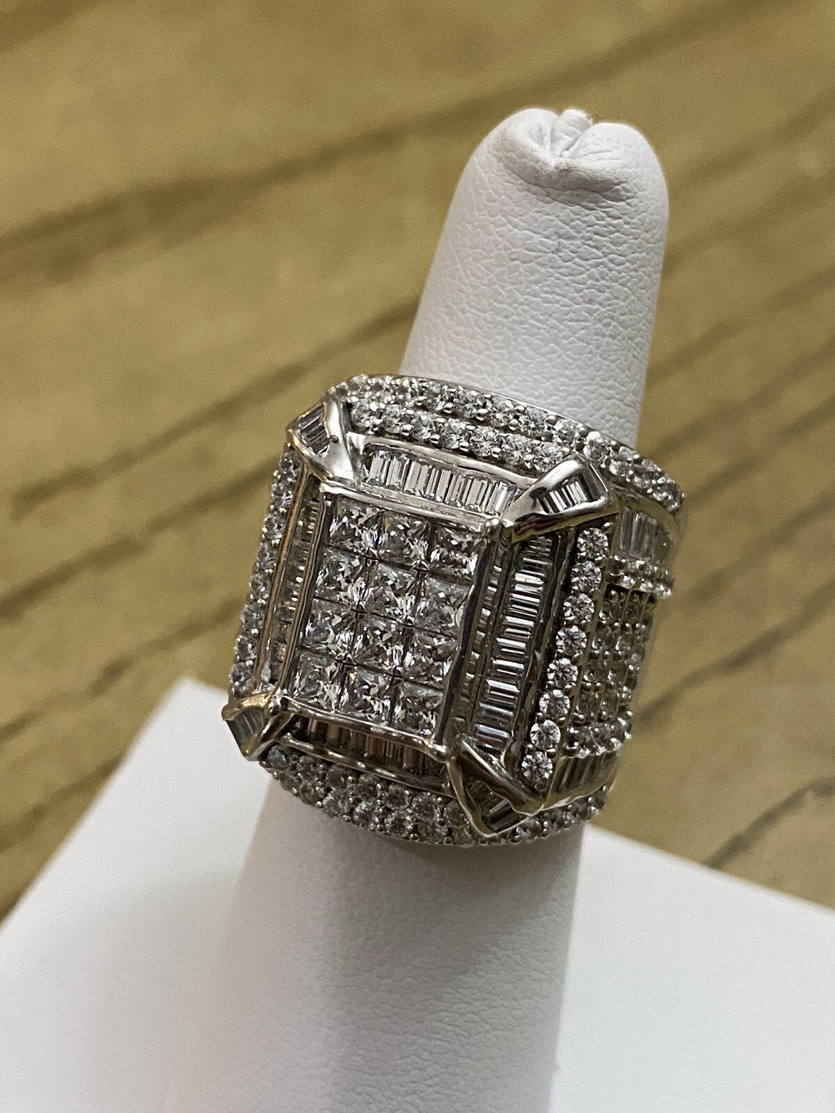 Vintage HSN Samara SJD Multi Cubic Zirconia Sterling Silver Ring Size 6.25