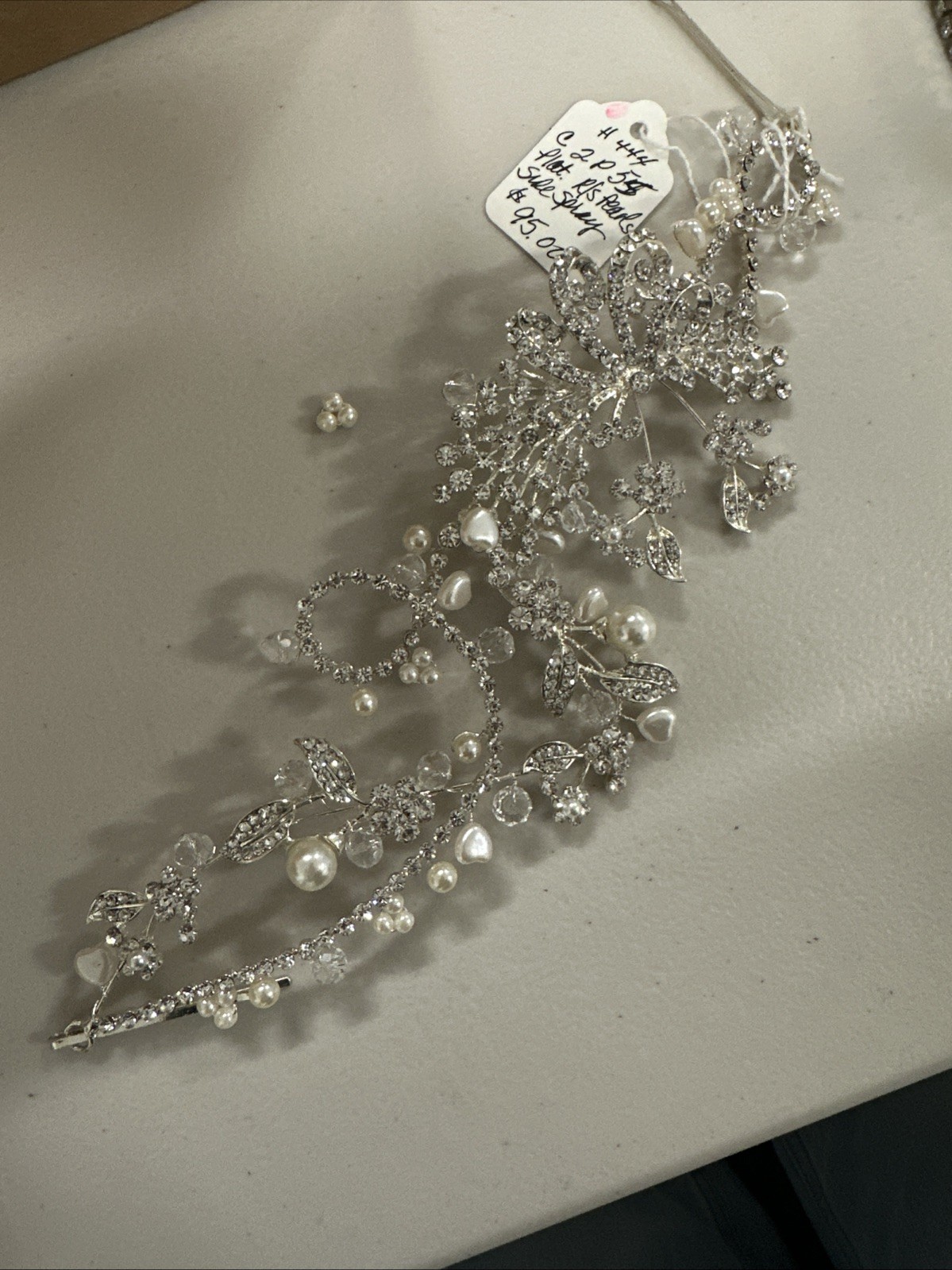 Auction Lot #2 : Rhinestone Headbands and Brooch +