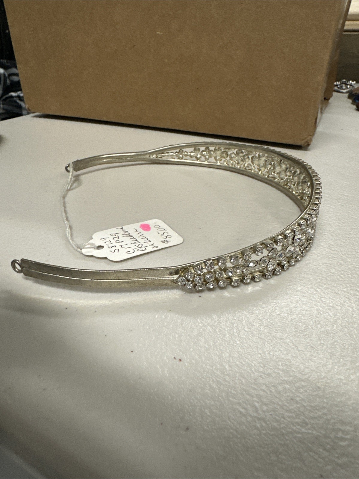 Auction Lot #2 : Rhinestone Headbands and Brooch +
