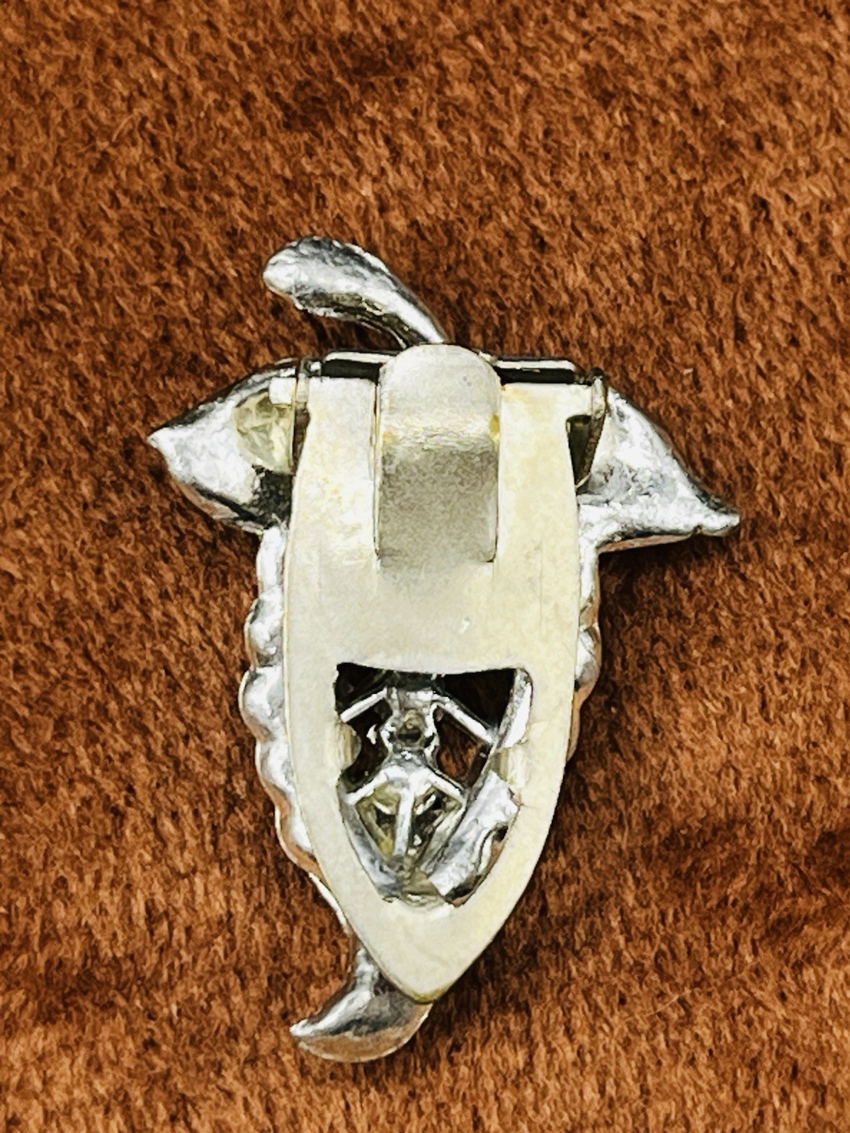Vintage Coro, Pot Metal, Moon Glow Fur Dress Scarf Clip Lot Resell Wear 5 Pc Lot