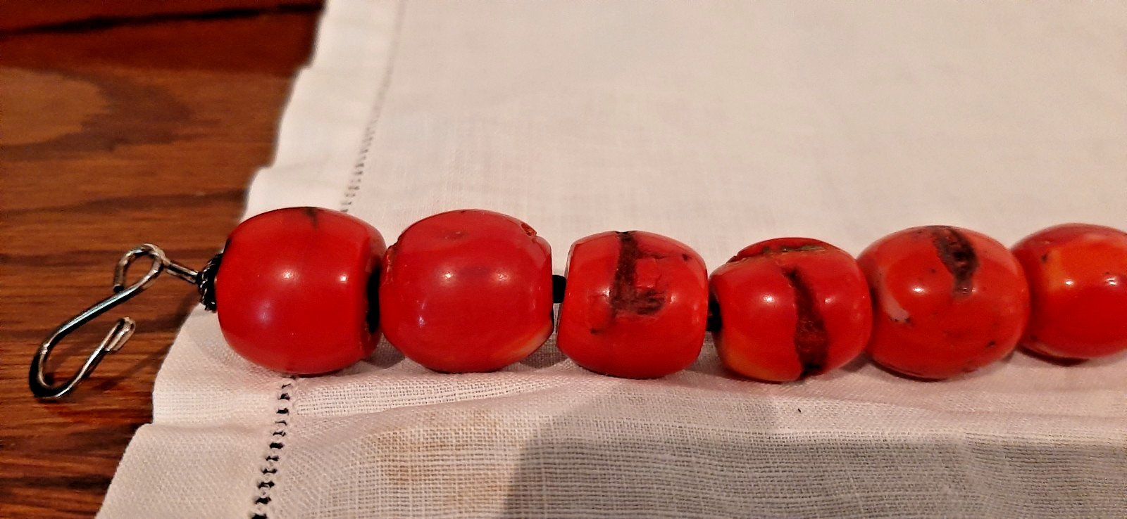 Vintage, Red Chunky Coral Necklace