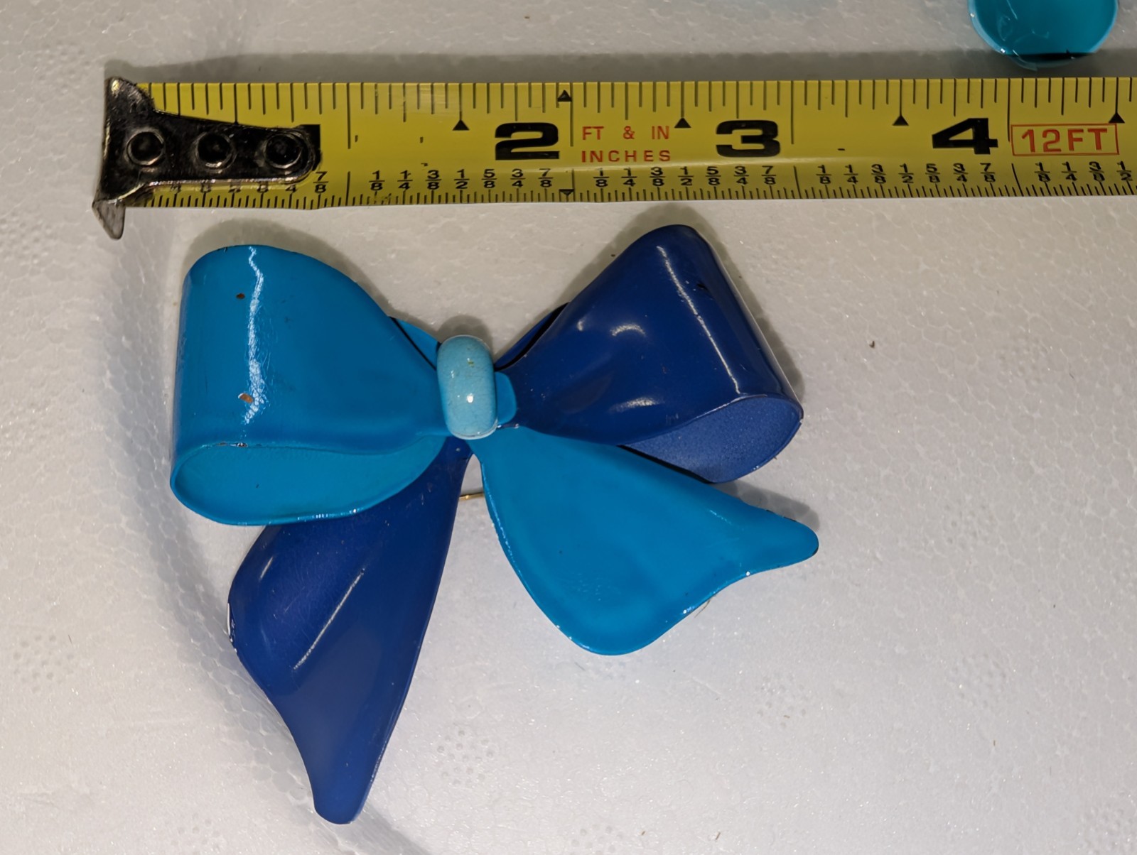 Vintage Retro Coro Bow Brooch And Unmarked Flower Clip On Earrings Mod