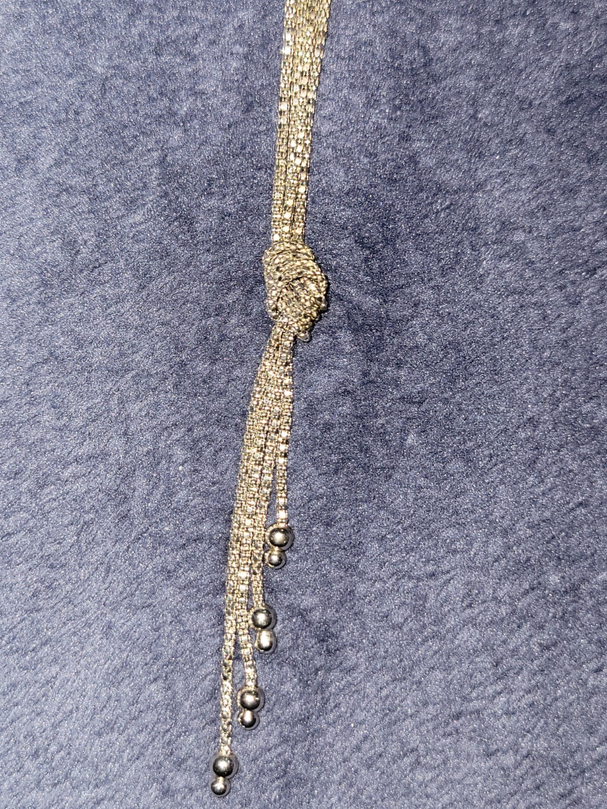 Vintage Italian Made 925 Silver 17″ Dangle Necklace and Bracelet