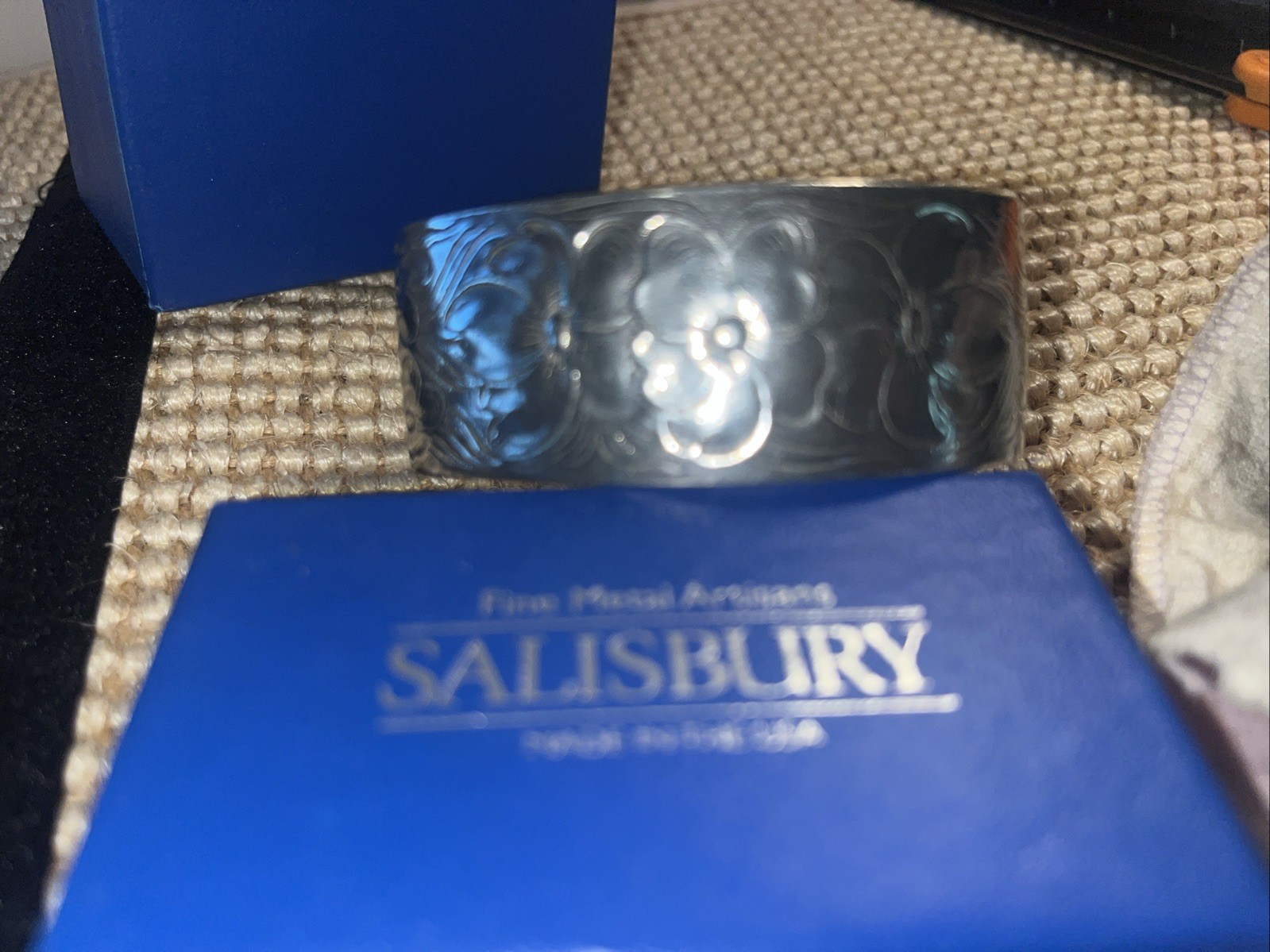 Salisbury Pewter Dogwood July Bracelet New In Box
