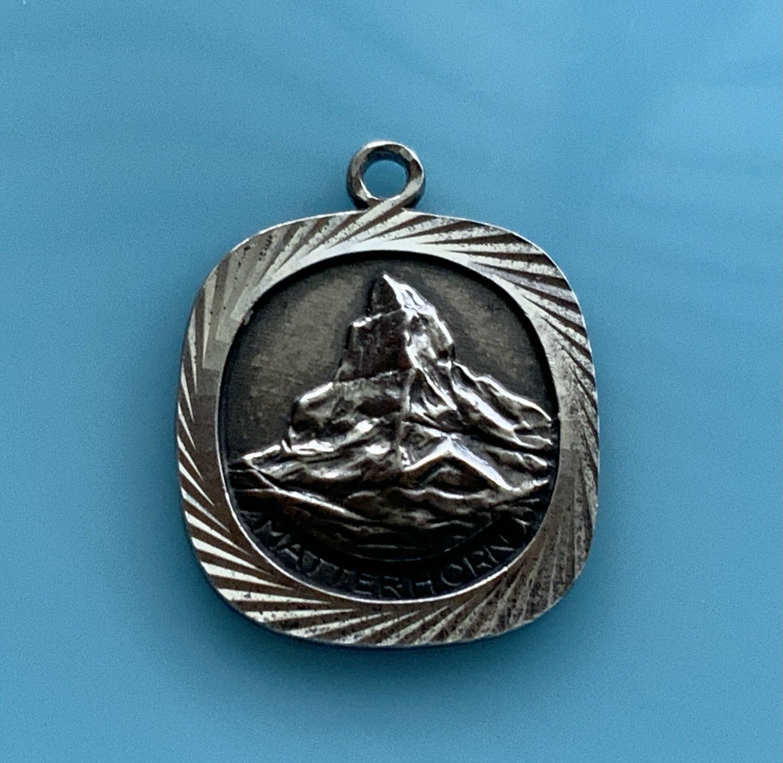 Amazing Antique Vintage Matterhorn Sterling Silver Swiss Alps Charm 2.5g