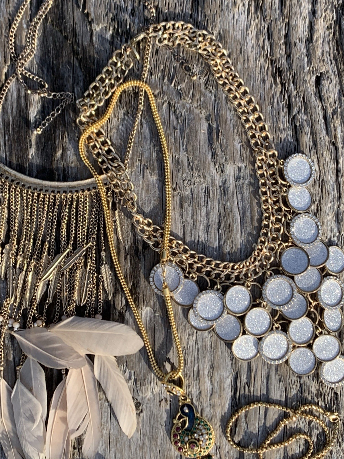 LOT Of 15. Assorted Fashion Necklaces Various Lengths Colors And Styles As Is