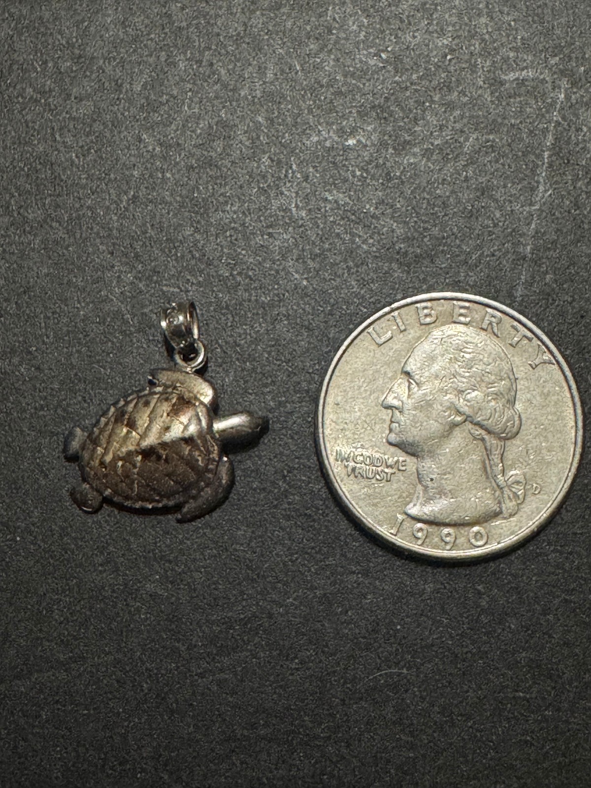 Vintage 925 Sterling Silver Detailed Articulated Sea Turtle Pendant Charm 1.7 G