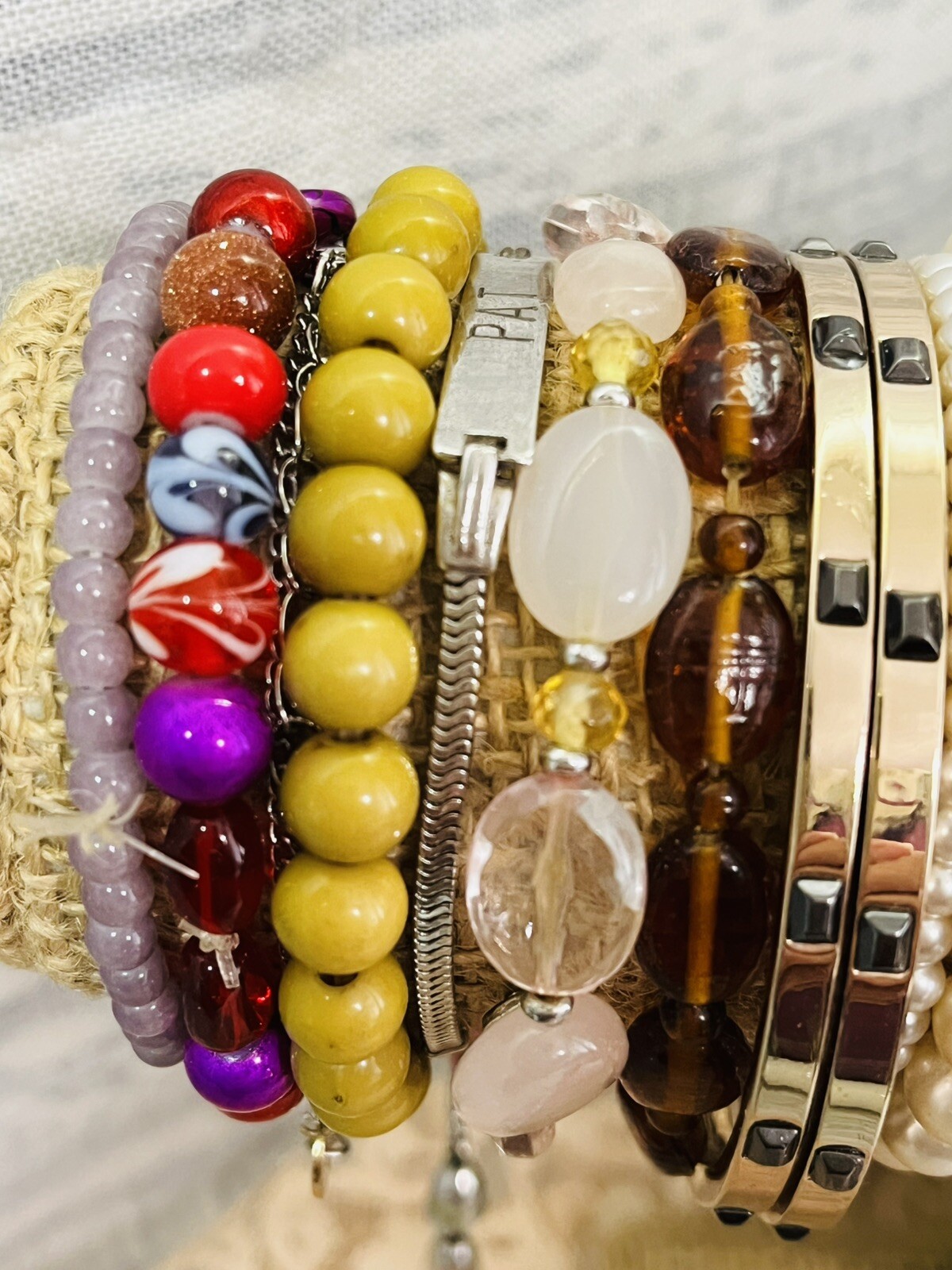 Boho Fashion Lot 30 Mixed Bracelets Jewelry Resell Use Stella & Dot Cookie Lee