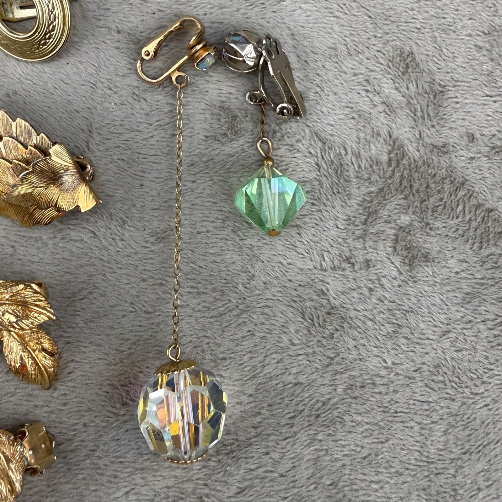 Vintage Clip On Earrings lot of 9 Every Day Wear