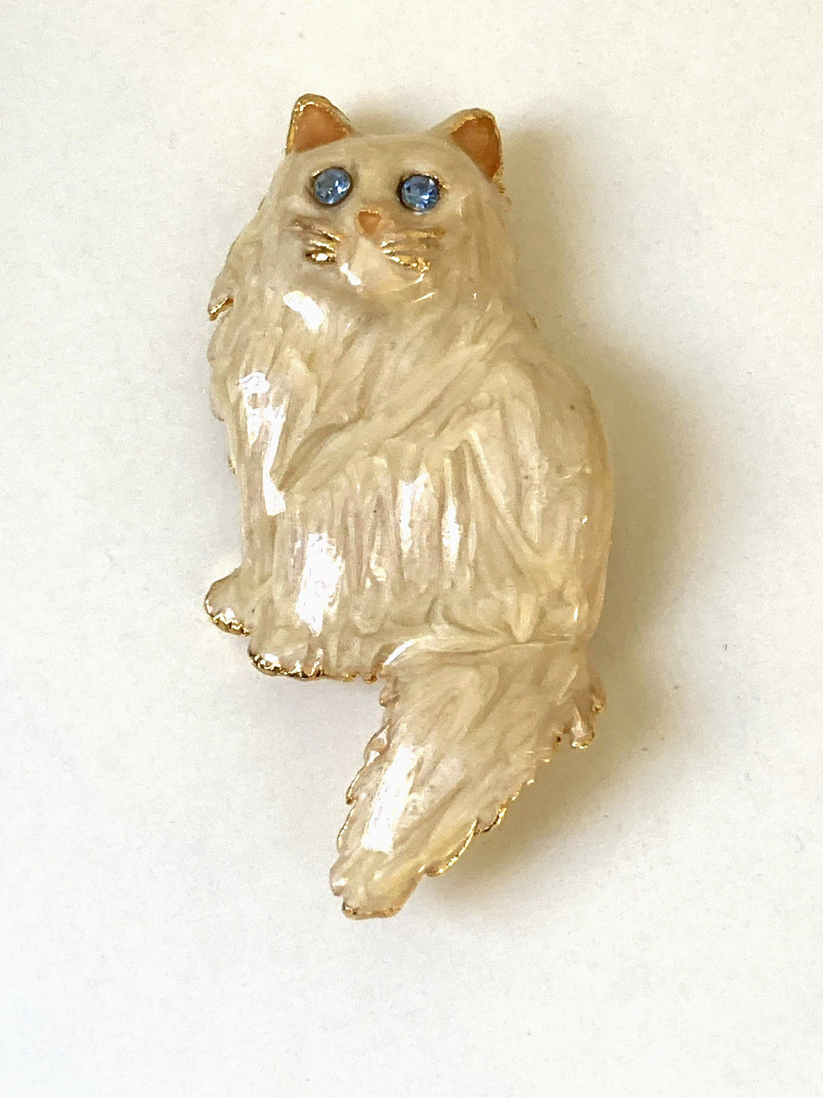 1950s-1980s Cat Brooch Lot of 4 with Boucher Siamese Cat and 1950s Hep Cat
