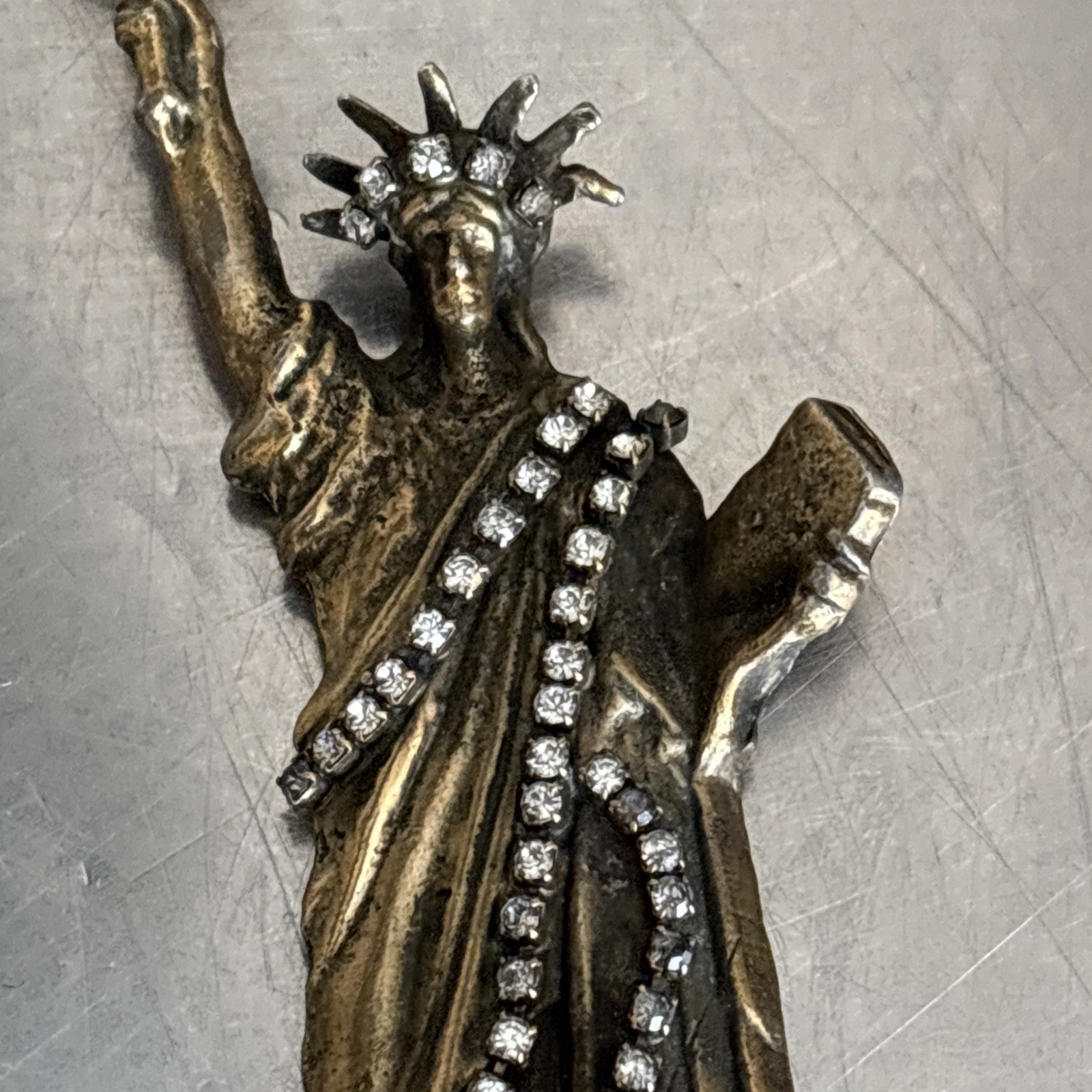 Marla Buck Brooch Pin Statue Of Liberty 80s Henri Bendel Statement