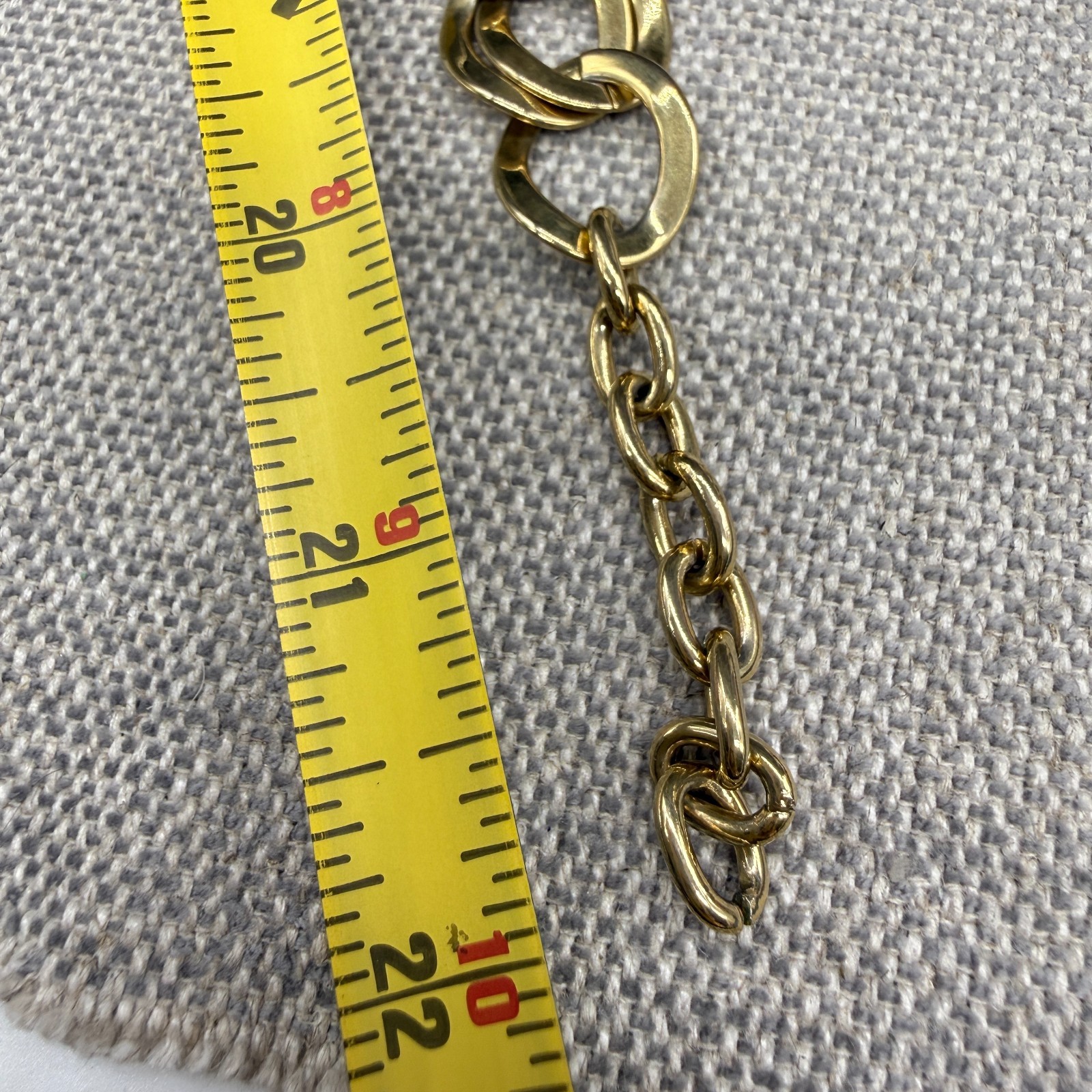 Vintage Necklace Chunky Gold Tone Double Link Chain 22 Inches