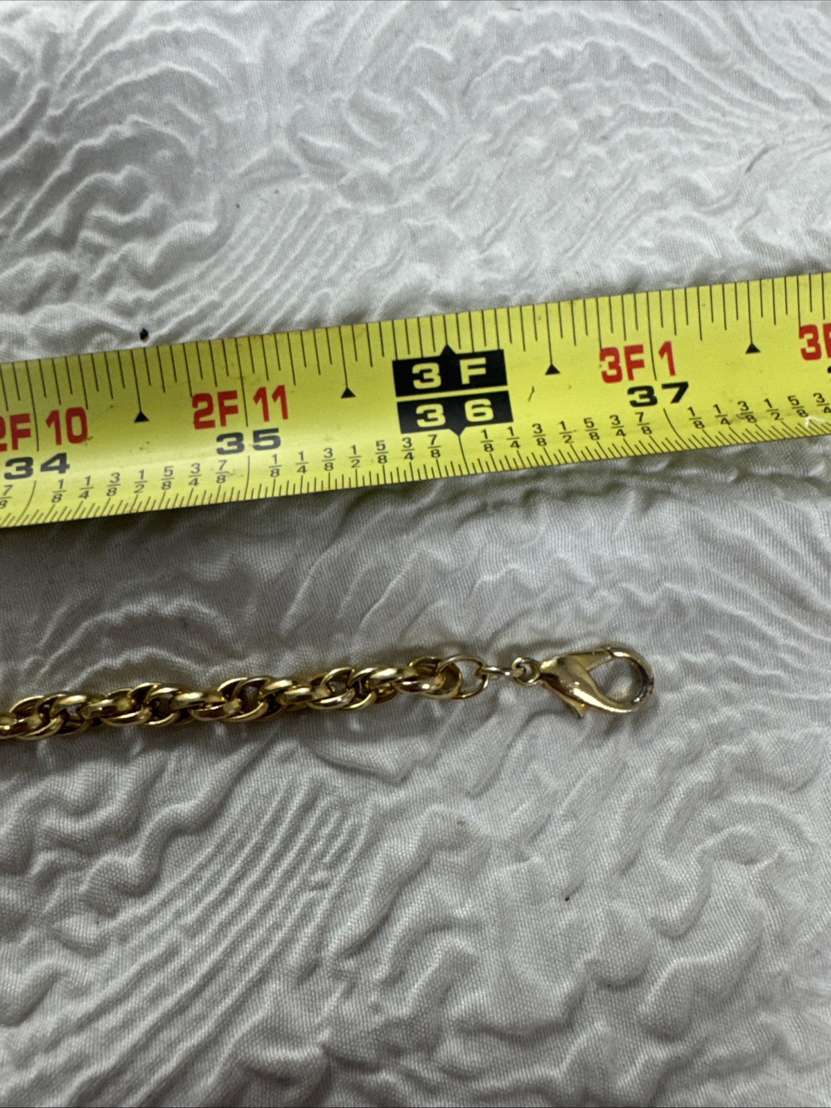 Vintage Gold Tone Multiple Puffed Heart Charms Station 36” Necklace