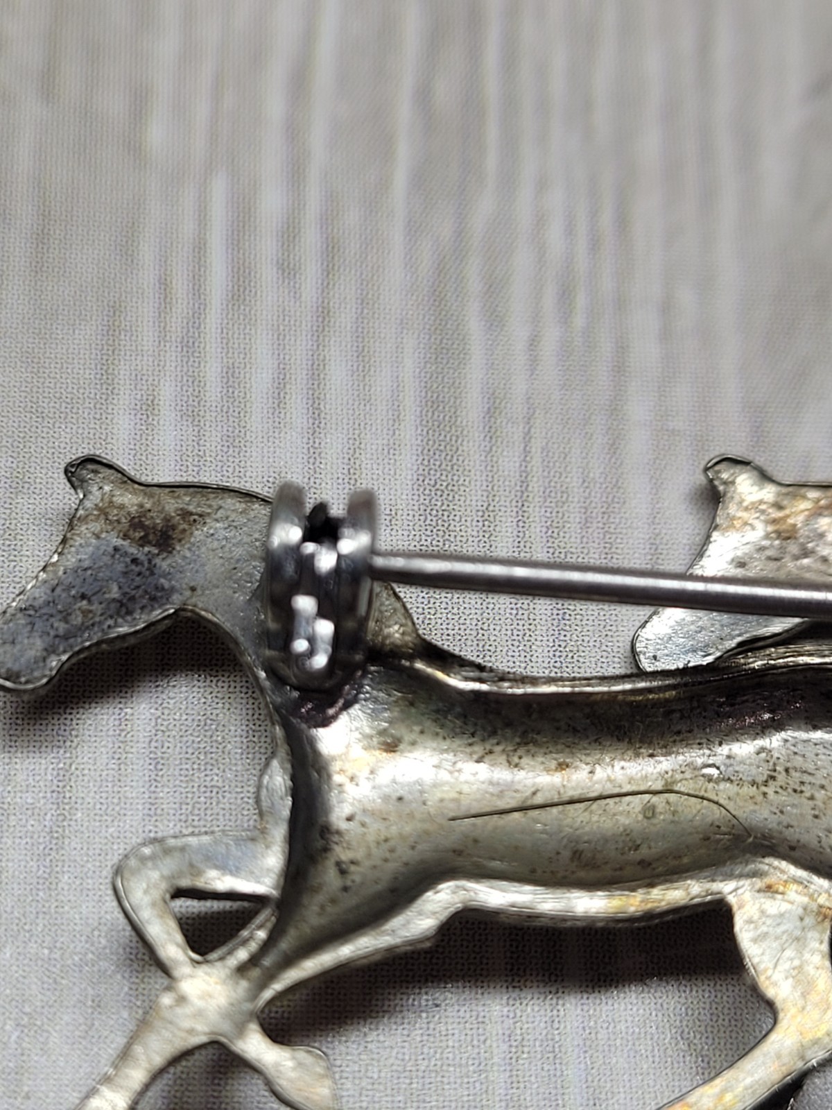 Vintage Sterling Silver Running Horse Brooch 925 Equestrian Pin Tested 6g