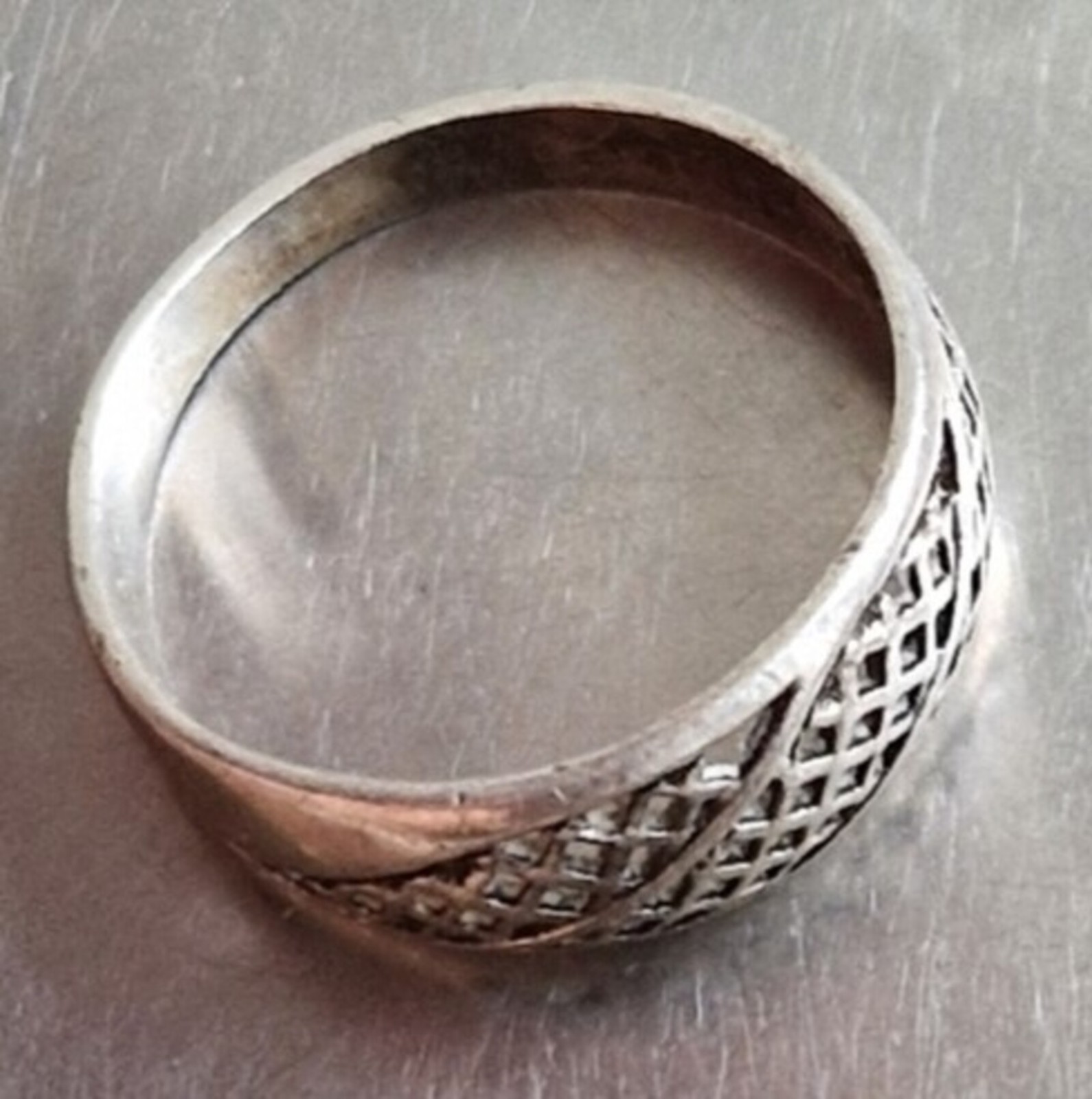 Vintage Soviet USSR ring sterling silver 925 ⭐ Size 8 Weight 2.4 g.