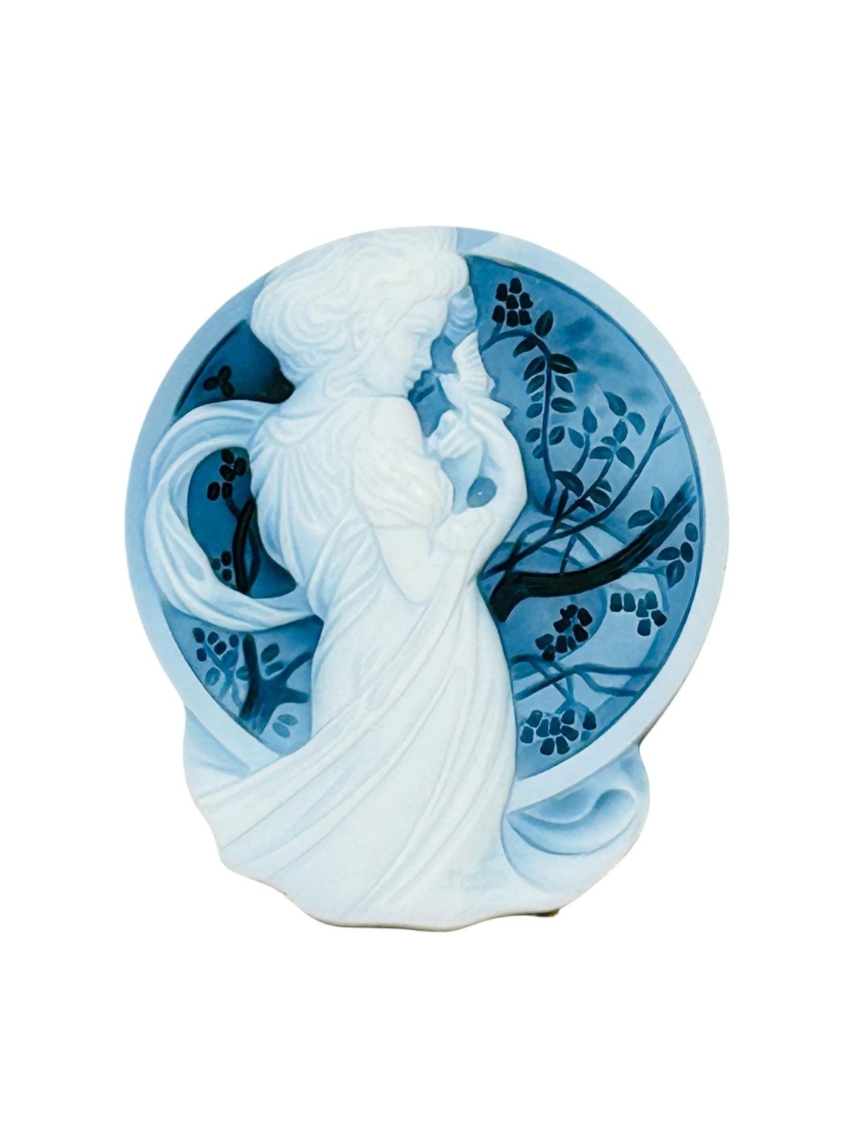 Vintage Carved Agate Alphonse Mucha Loose Cameo The Months May