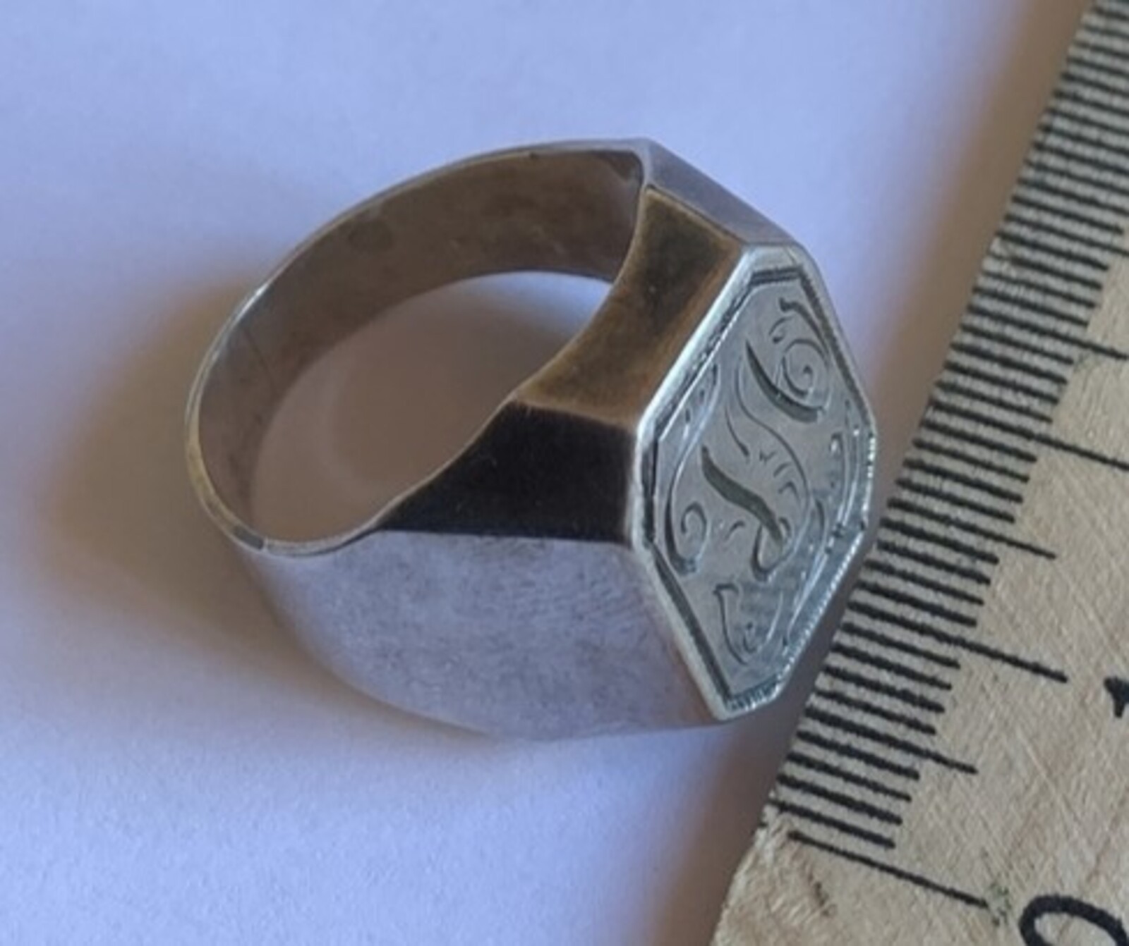 Vintage Soviet USSR men’s ring sterling silver 875 ⭐ Size 11 Weight 7.7 g.