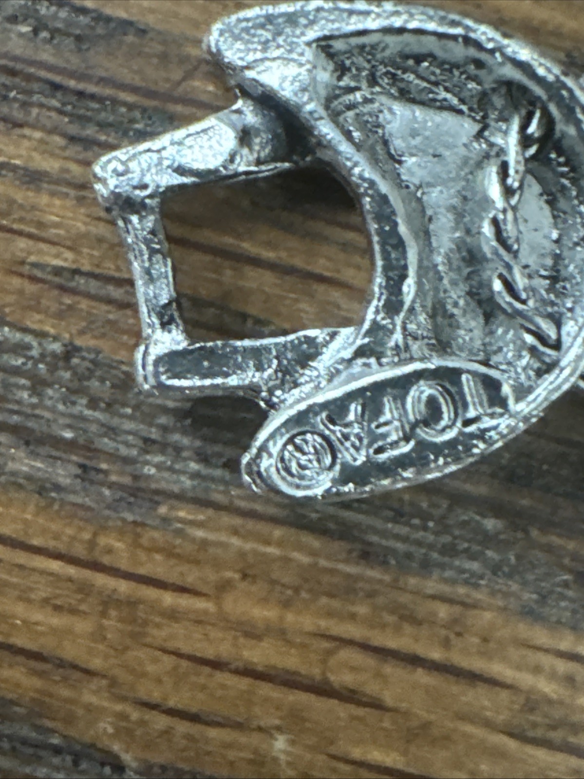 Vtg Charm TEXAS Western CACTUS OIL WELL HORSE SILVER Tone Slide Bracelet TOFA