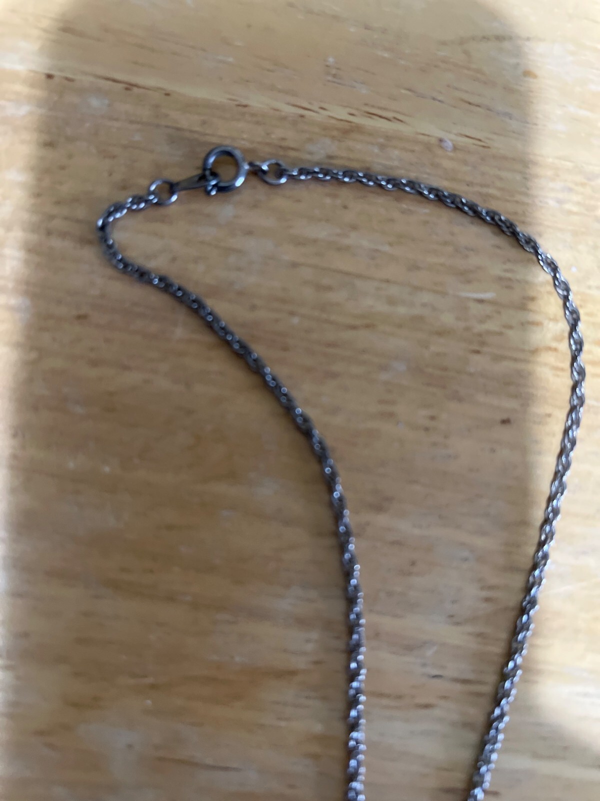 Vintage Black Circle Pendant Necklace With Rhinestones Silver-Tone Chain Gift