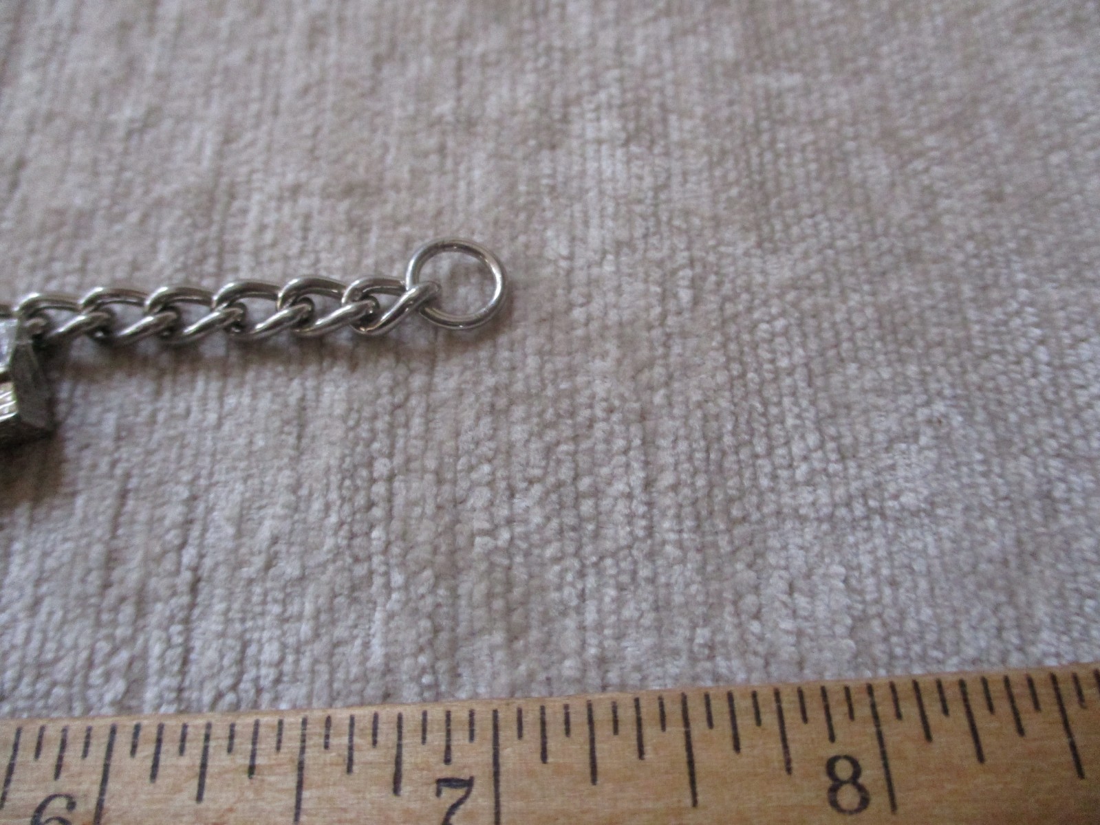 Vintage Silvertone Dangle Bracelet Wisconsin Seal and Buildings