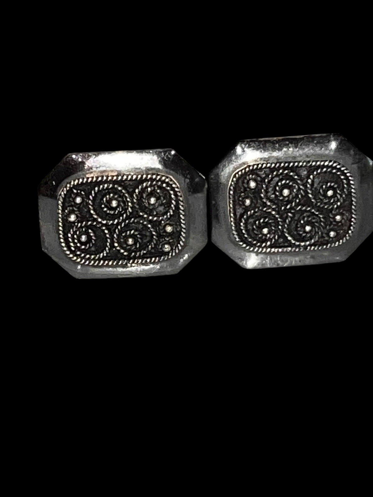 Pair Vintage Cufflinks 1/40 10K GF Yellow Gold Filled Signed RGP