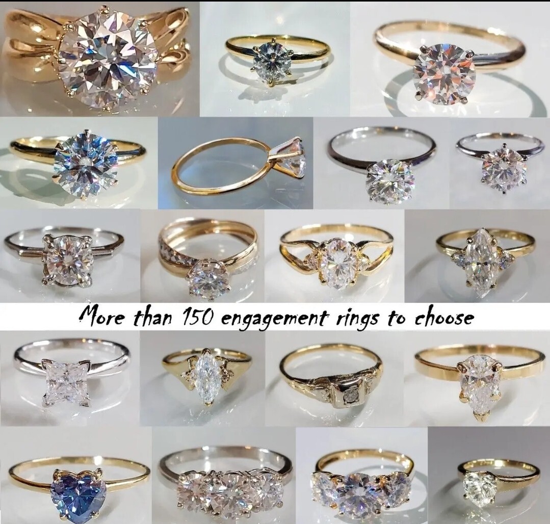 Estate ring 10K Gold Vintage Ring, Size 7, 1.24 carat certified diamond.
