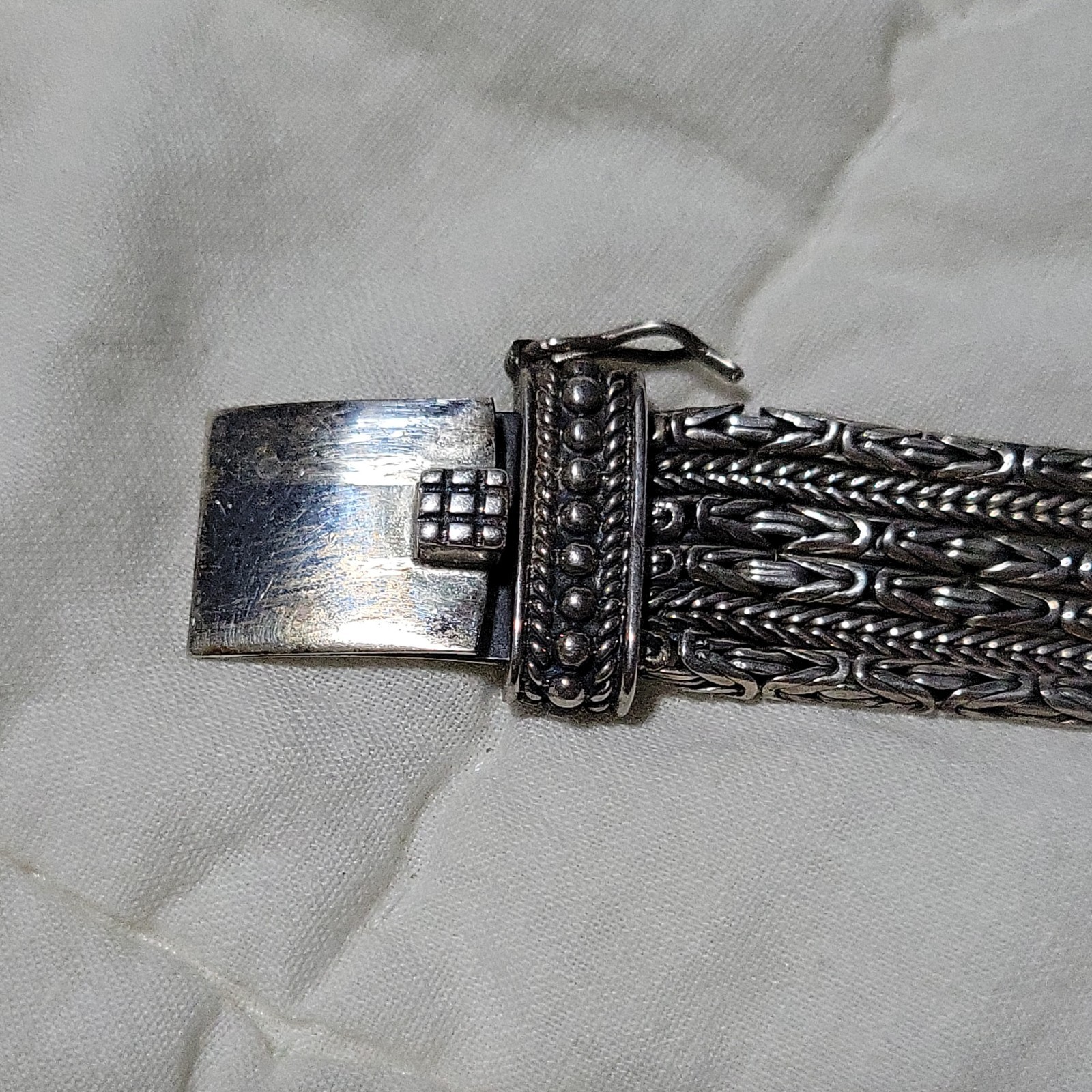 Vintage Italian Made 925 Silver 17″ Dangle Necklace and Bracelet
