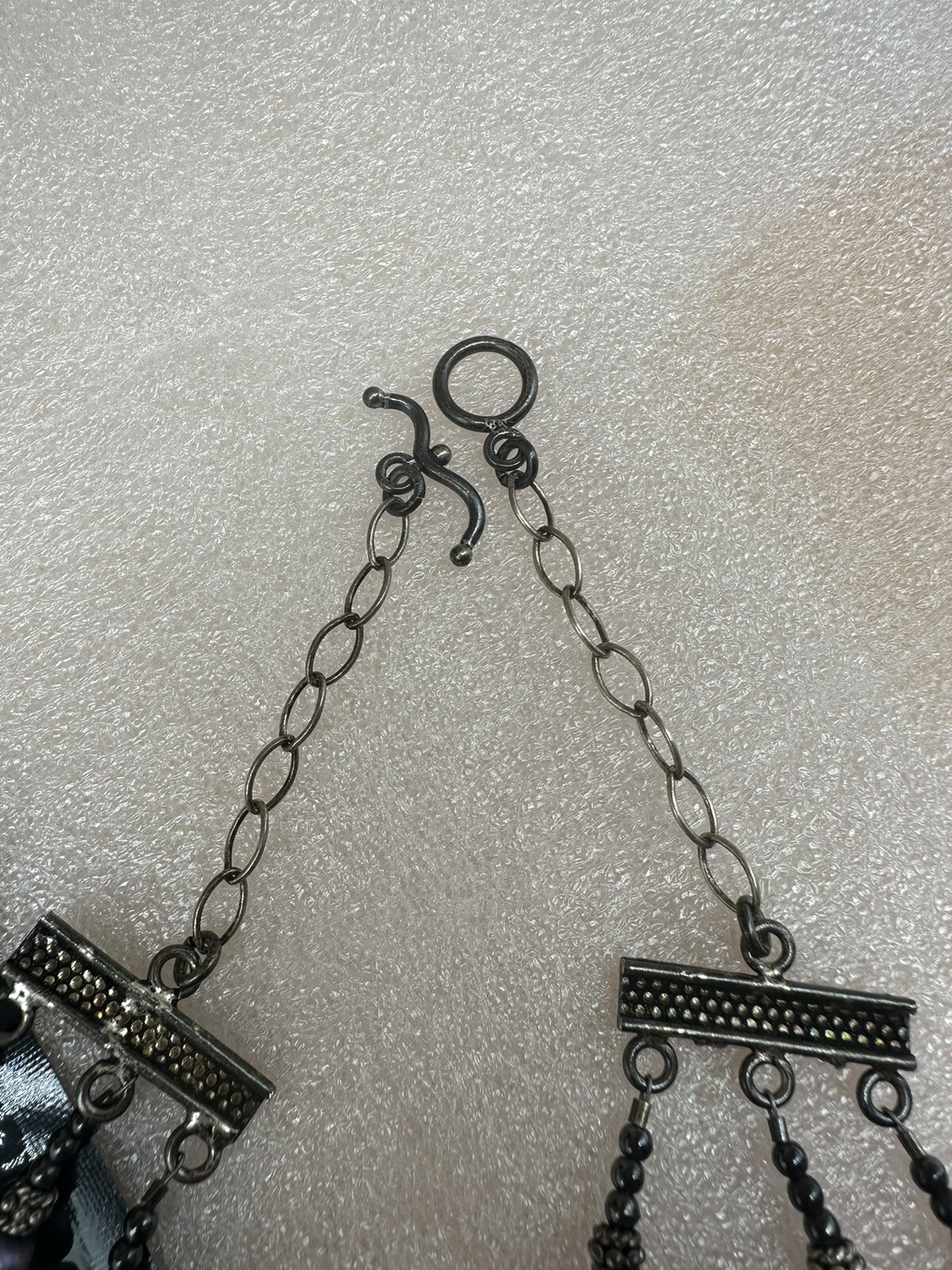 Vintage genuine pearls in different shapes And Tested Sterling Silver Chain