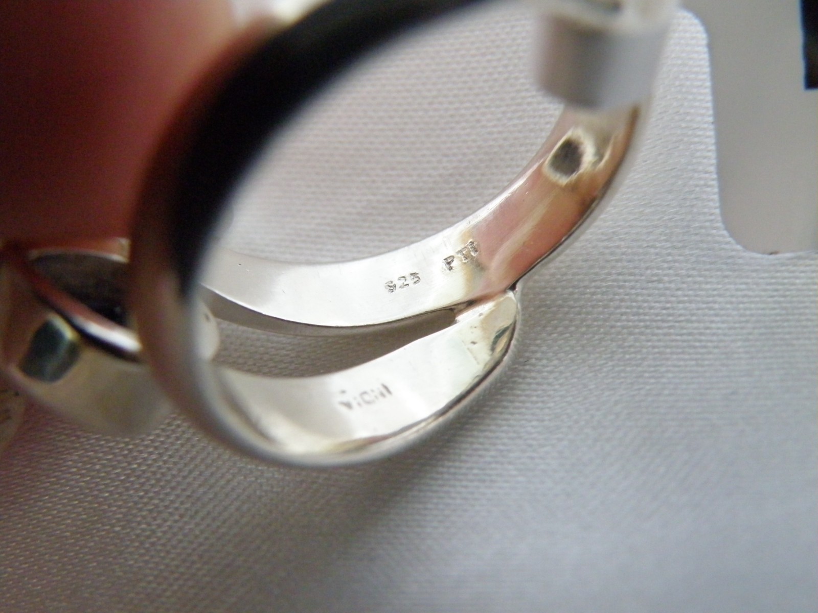 Chunky Sterling Silver 925 Bold Iolite Wrap Band Ring Size 8