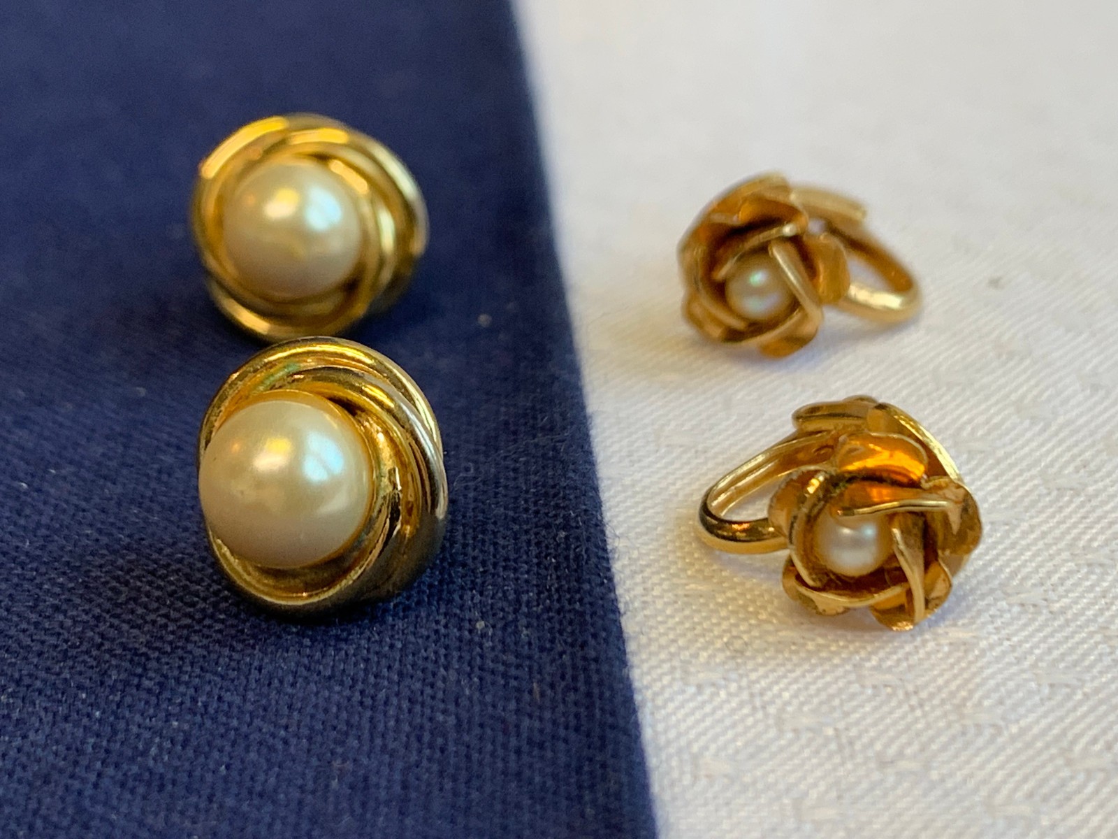 Vtg Earring Lot Costume Jewelry Monet LTR Avon Camphor Glass Enamel Faux Gems