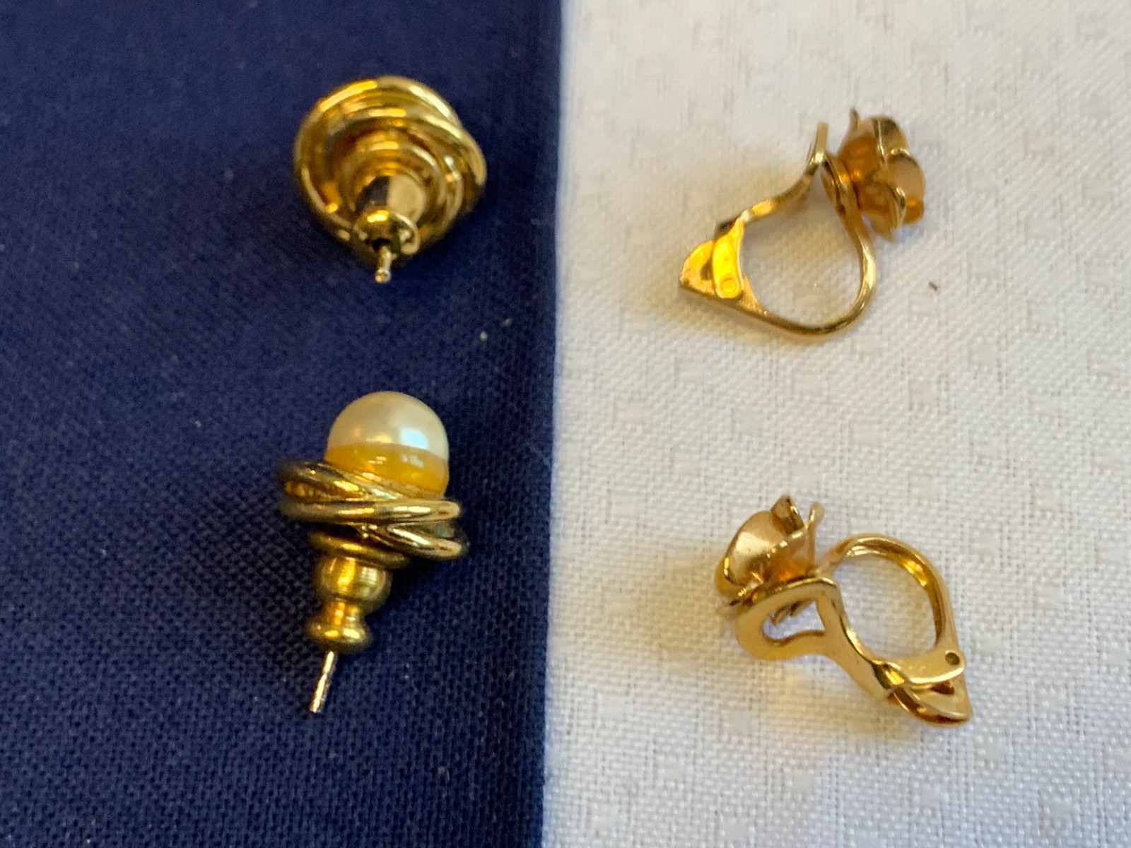 Vtg Earring Lot Costume Jewelry Monet LTR Avon Camphor Glass Enamel Faux Gems