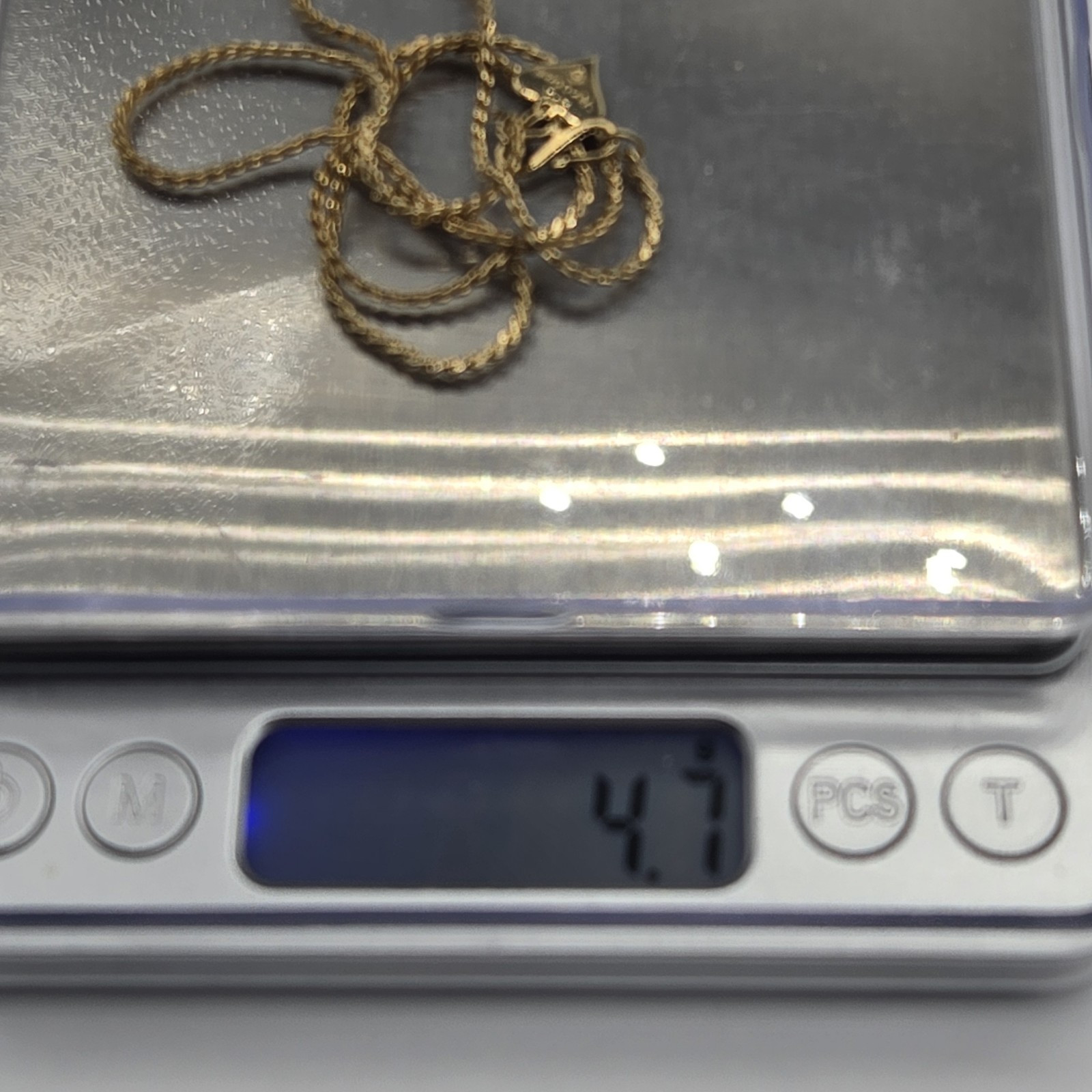 Vintage Signed H – A Vendome Gold Tone Snake Chain Choker Necklace 17″